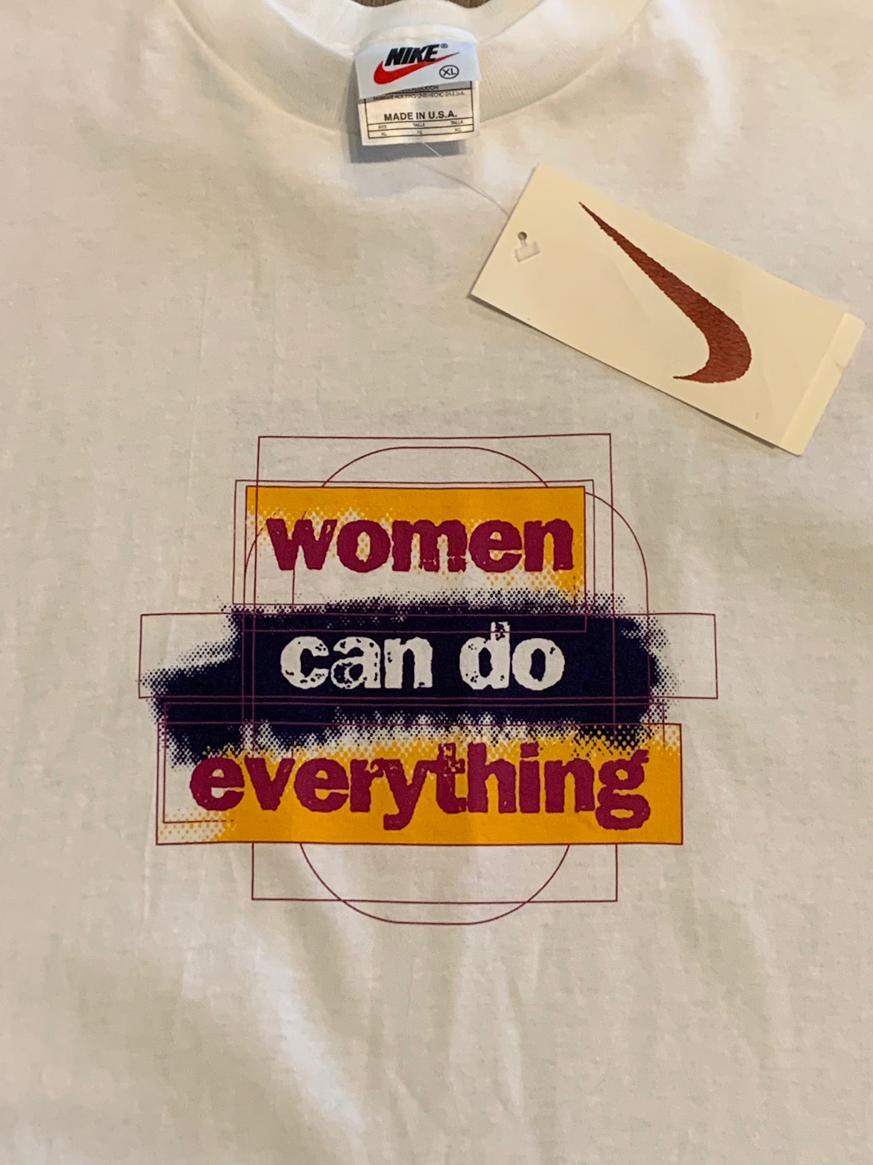 90s Nike Women Can Do Anything tee XL