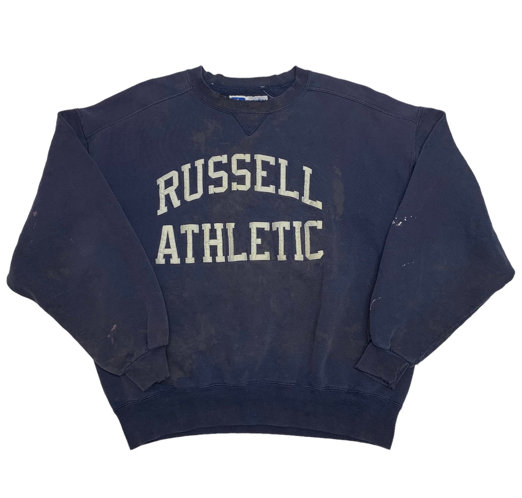 90s Russell Athletic Spellout Crewneck XL