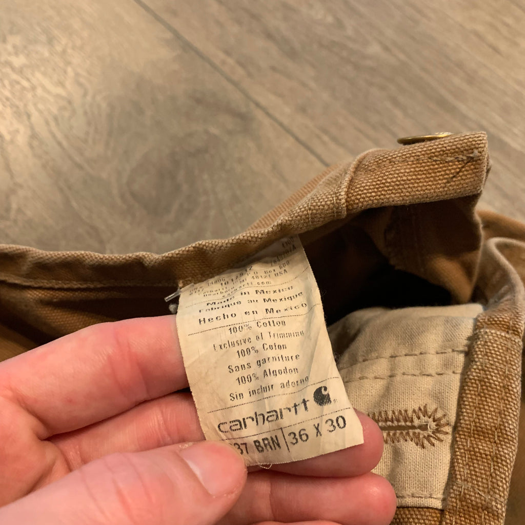 Vintage Tan Carhartt Overalls 36