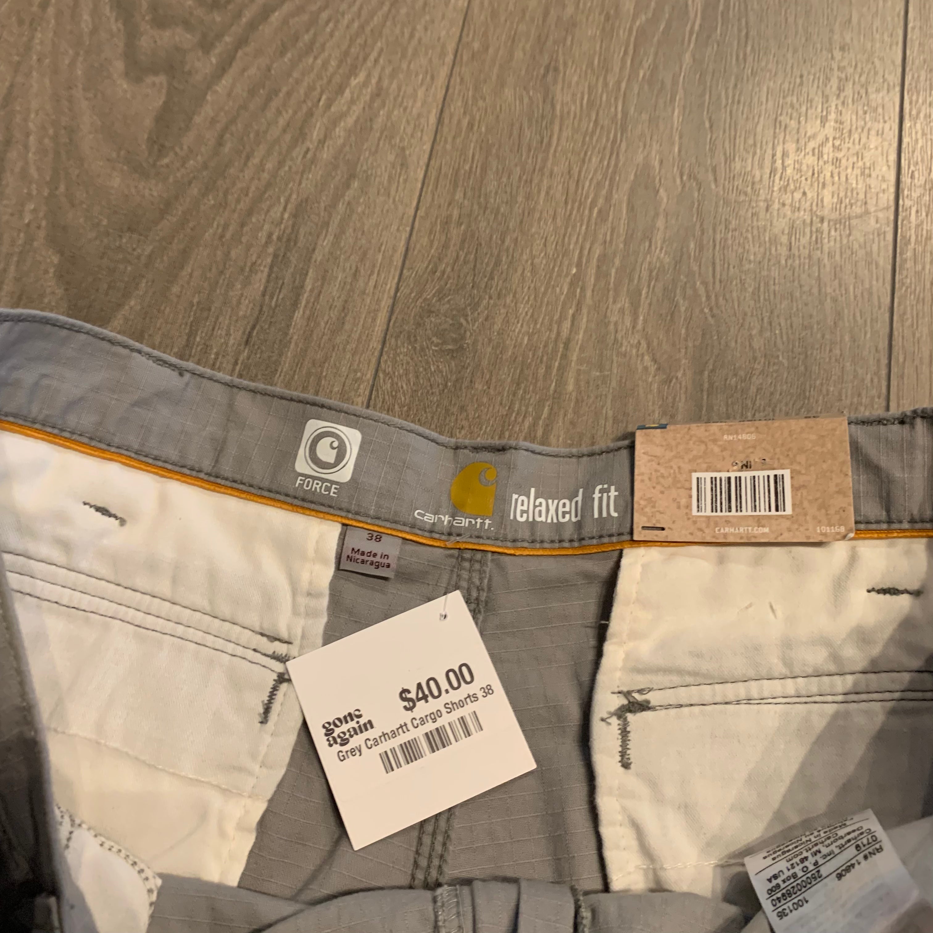 Grey Carhartt Cargo Shorts 38