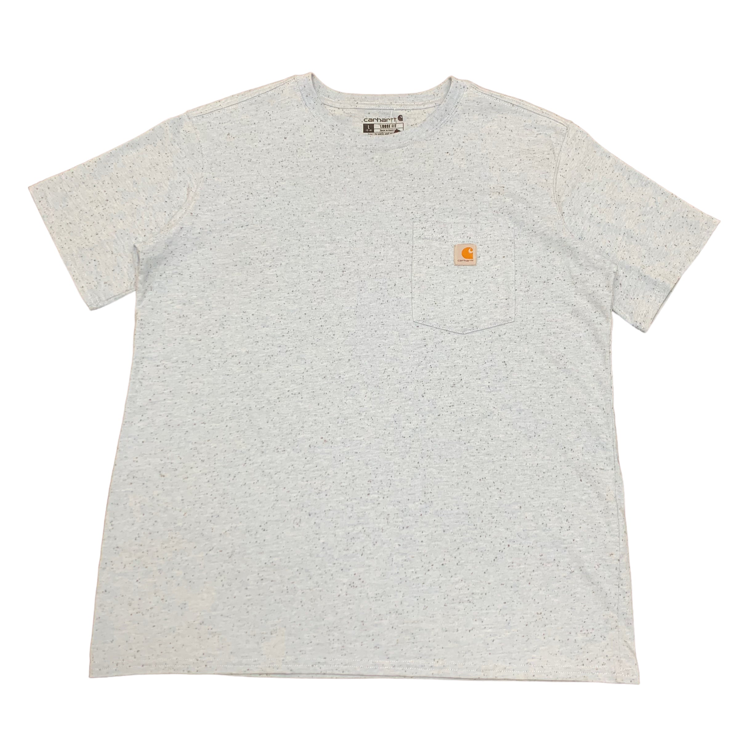 Blue Healthered Carhartt Pocket Tee L