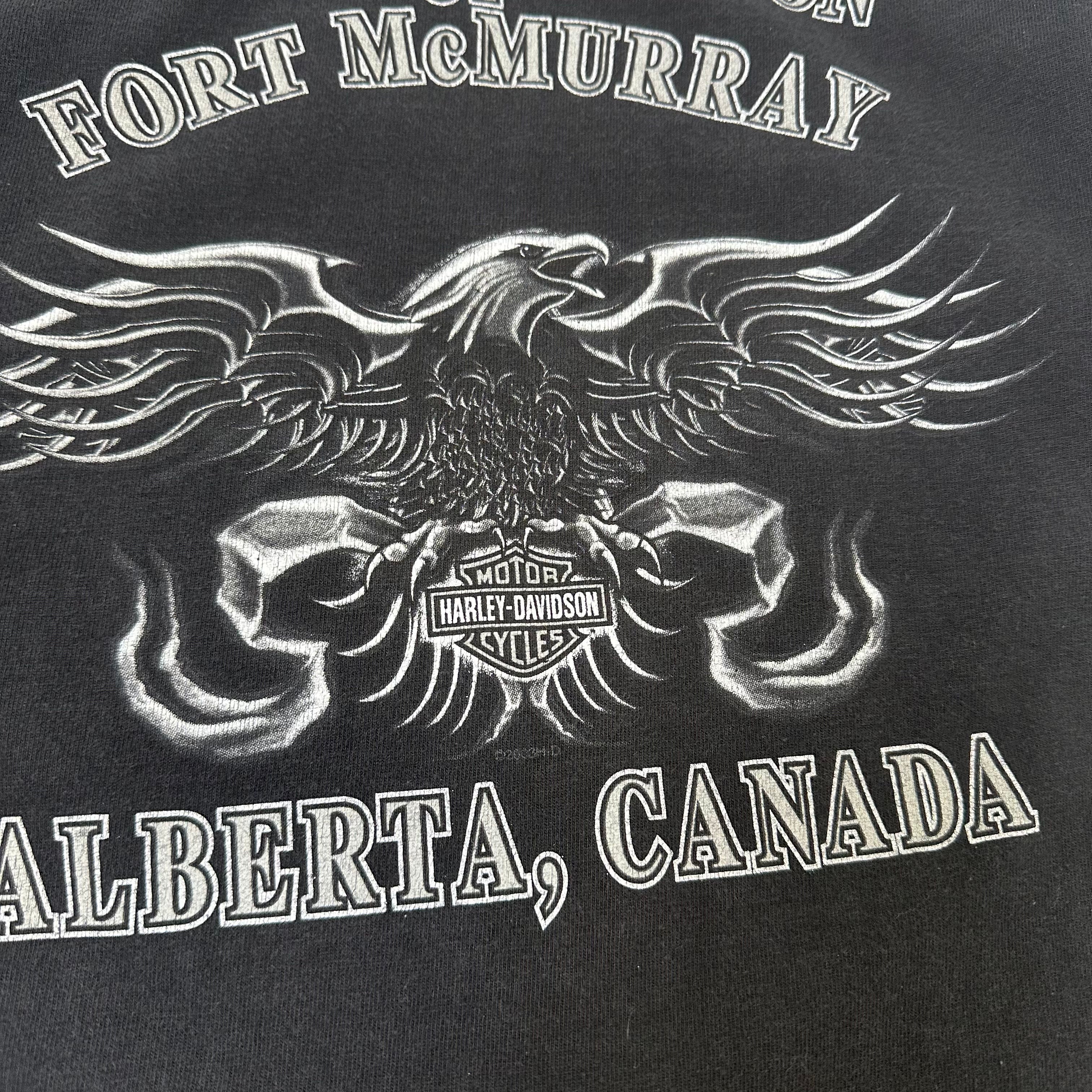 2003 Harley Davidson Fort McMurray Graphic Tee M