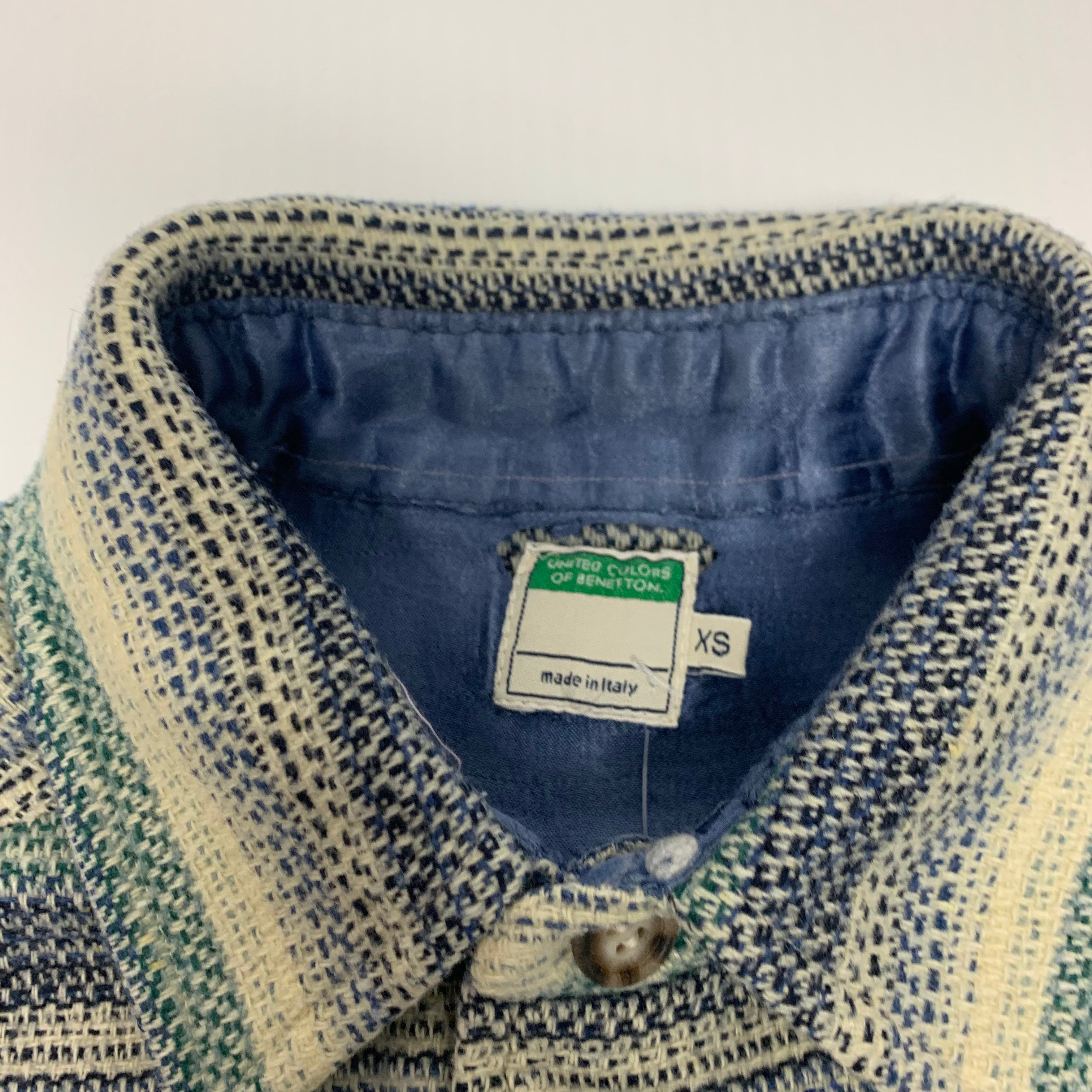 Benetton Blue Shacket XS