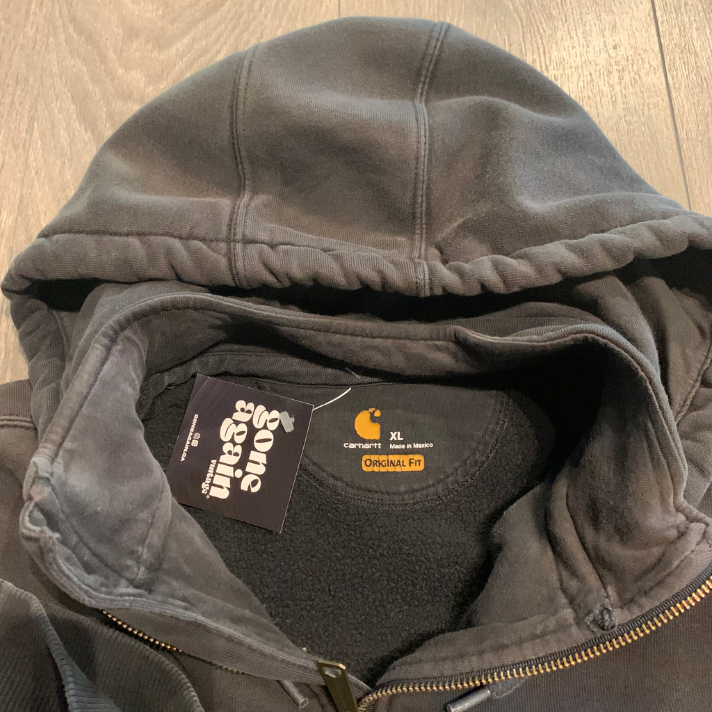 Black Carhartt 1/4 Zip Hoodie XL