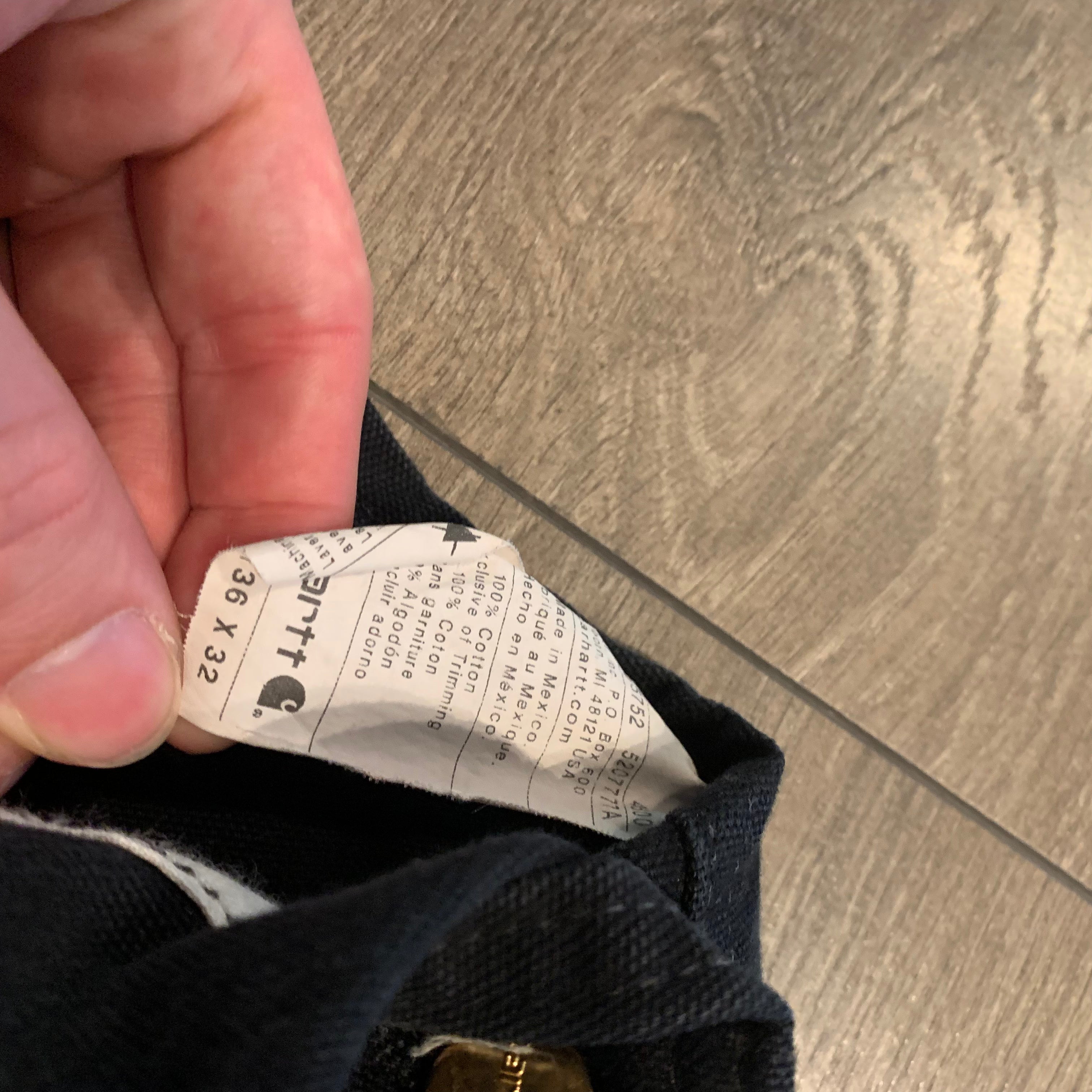 Carhartt Black Overalls 36