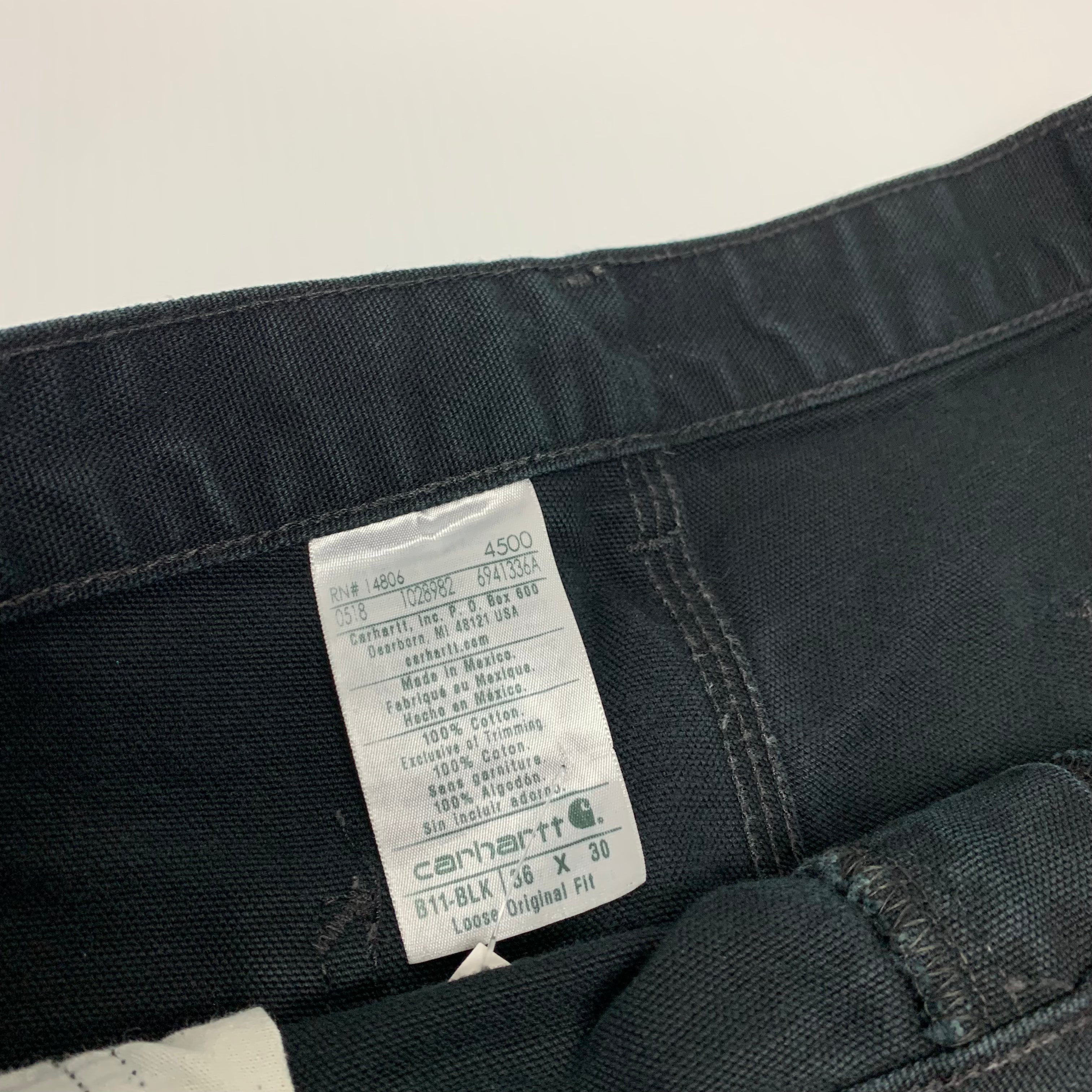 Black Carhartt Carpenter Denim 34