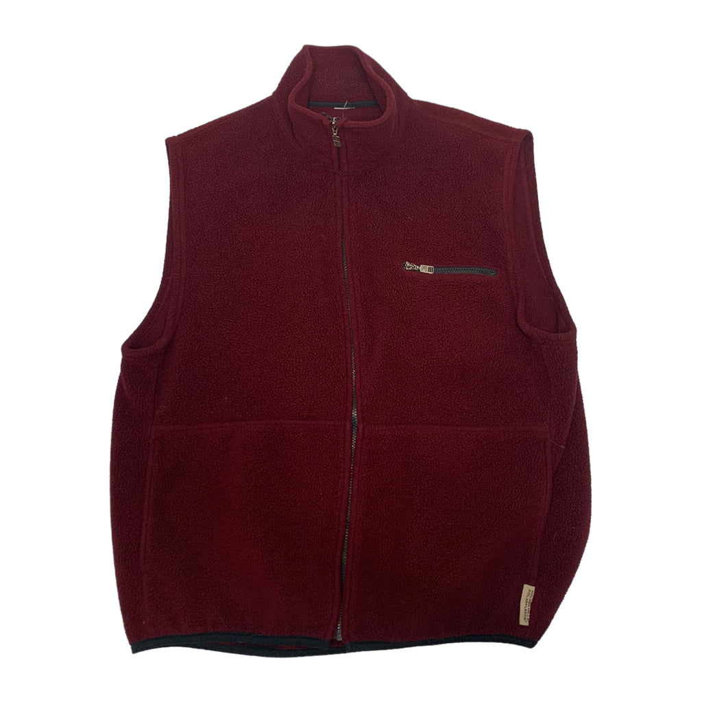 Russell Athletic Burgundy Fleece Vest XL