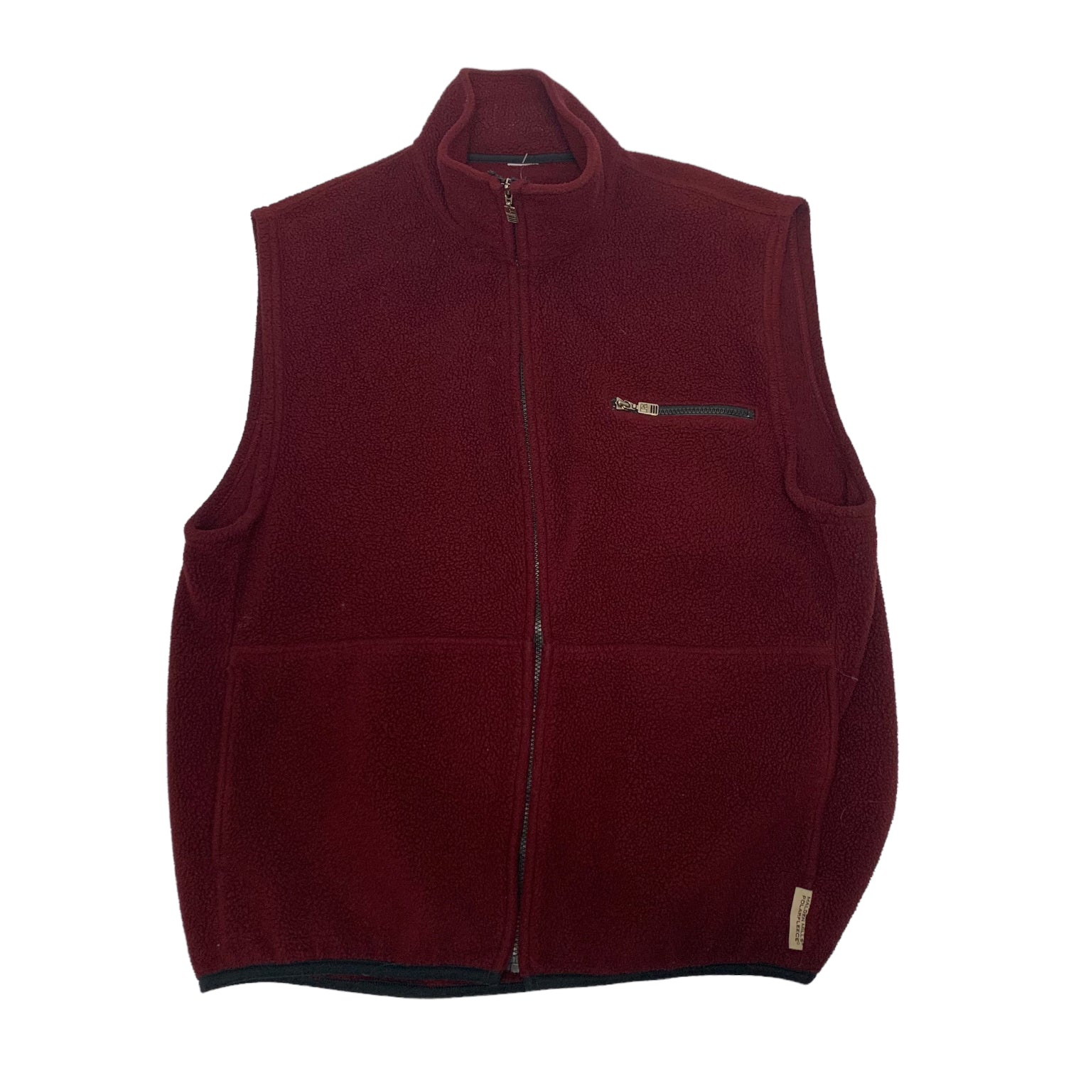 Russell Athletic Burgundy Fleece Vest XL