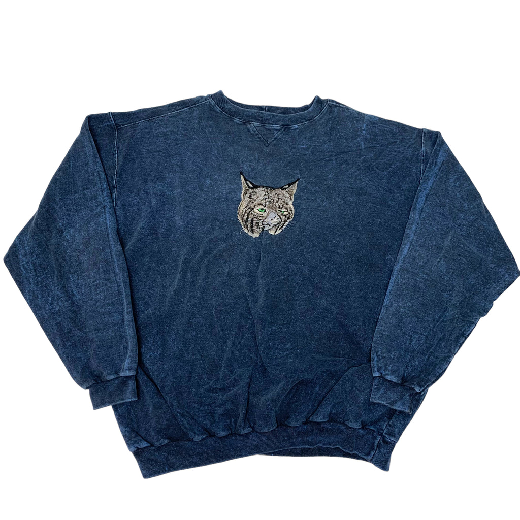 Embroidered Lynx Crewneck XL