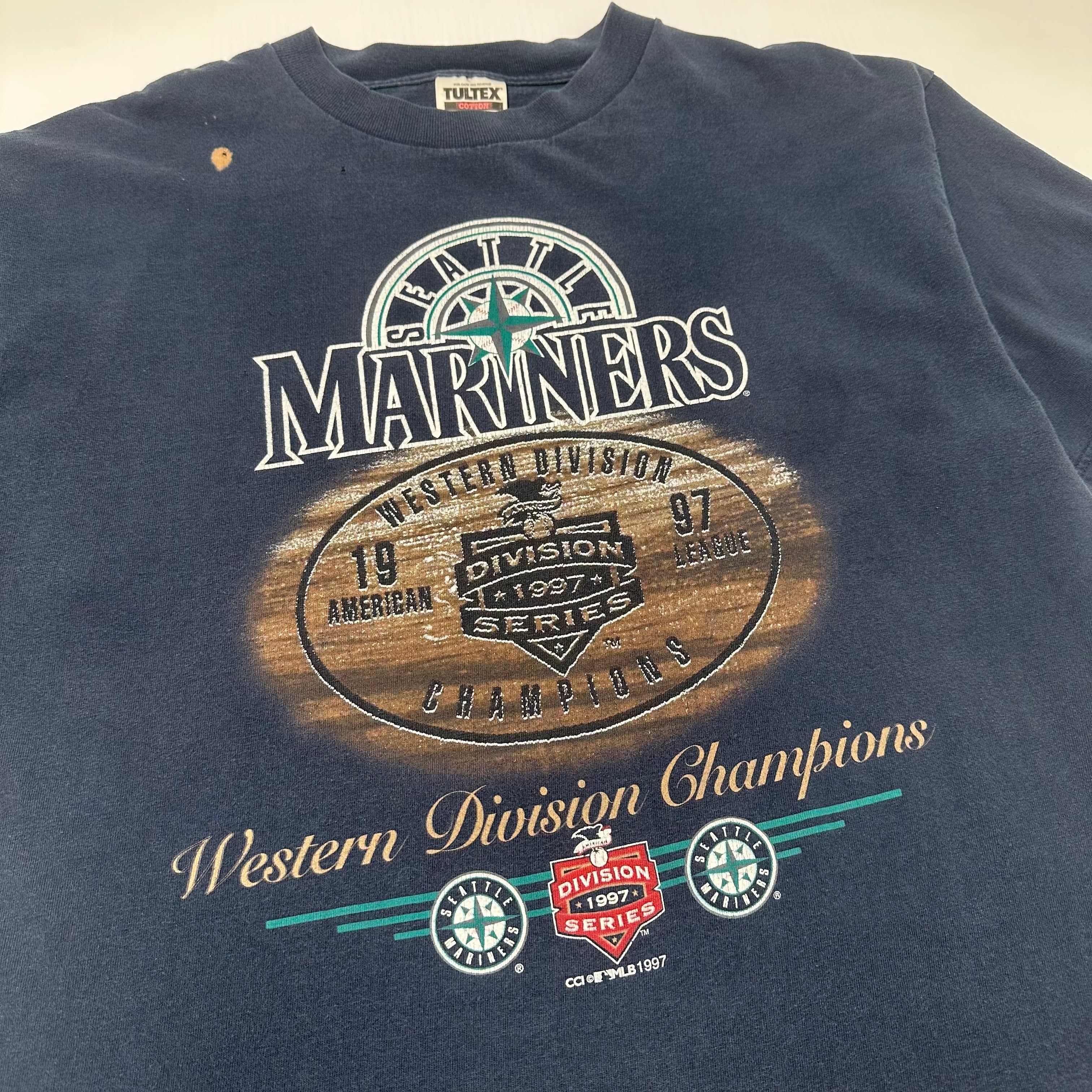 1997 Seattle Mariners MLB Western Division Champions Graphic Tee XL