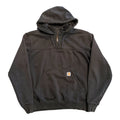 Black Carhartt 1/4 Zip Hoodie XL
