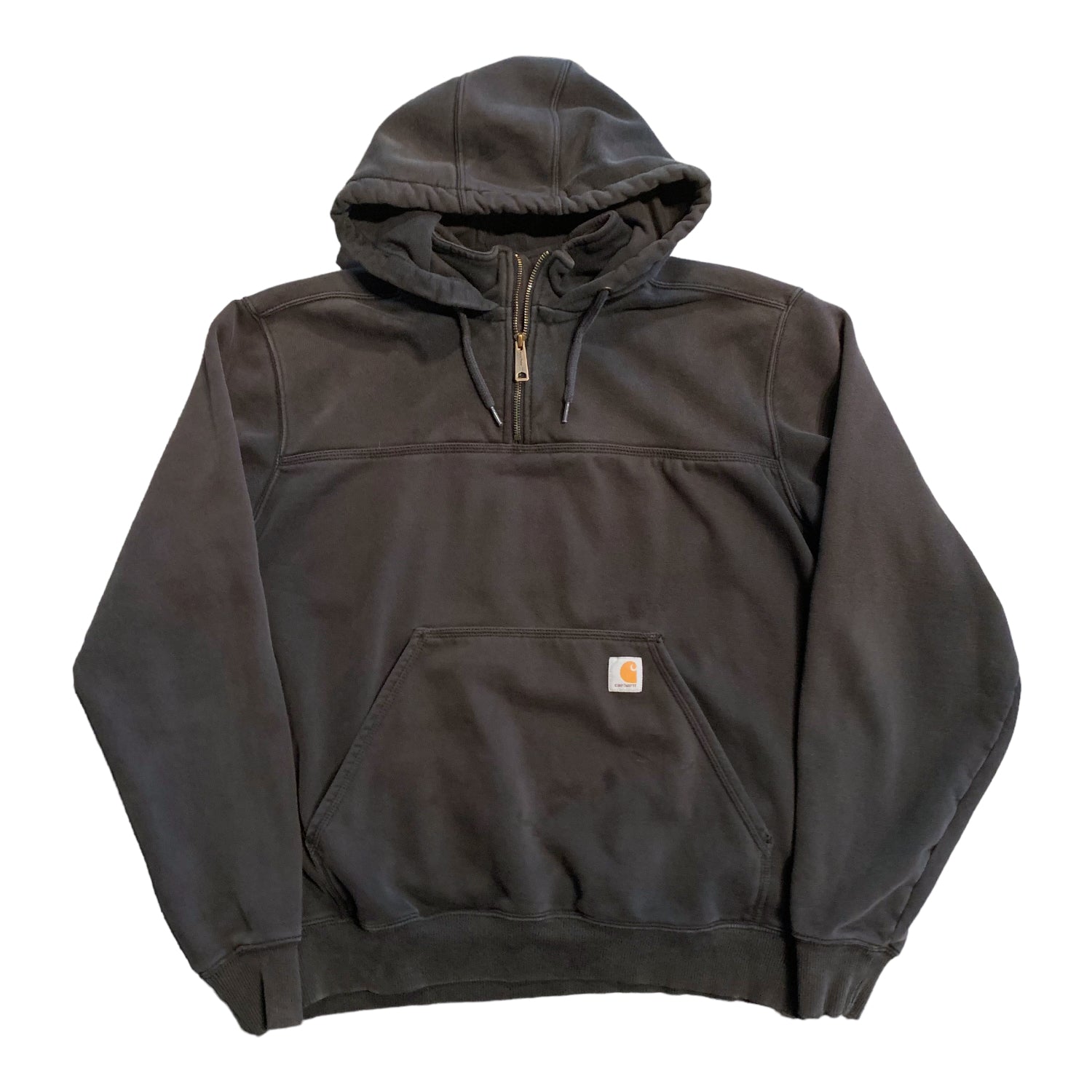 Black Carhartt 1/4 Zip Hoodie XL