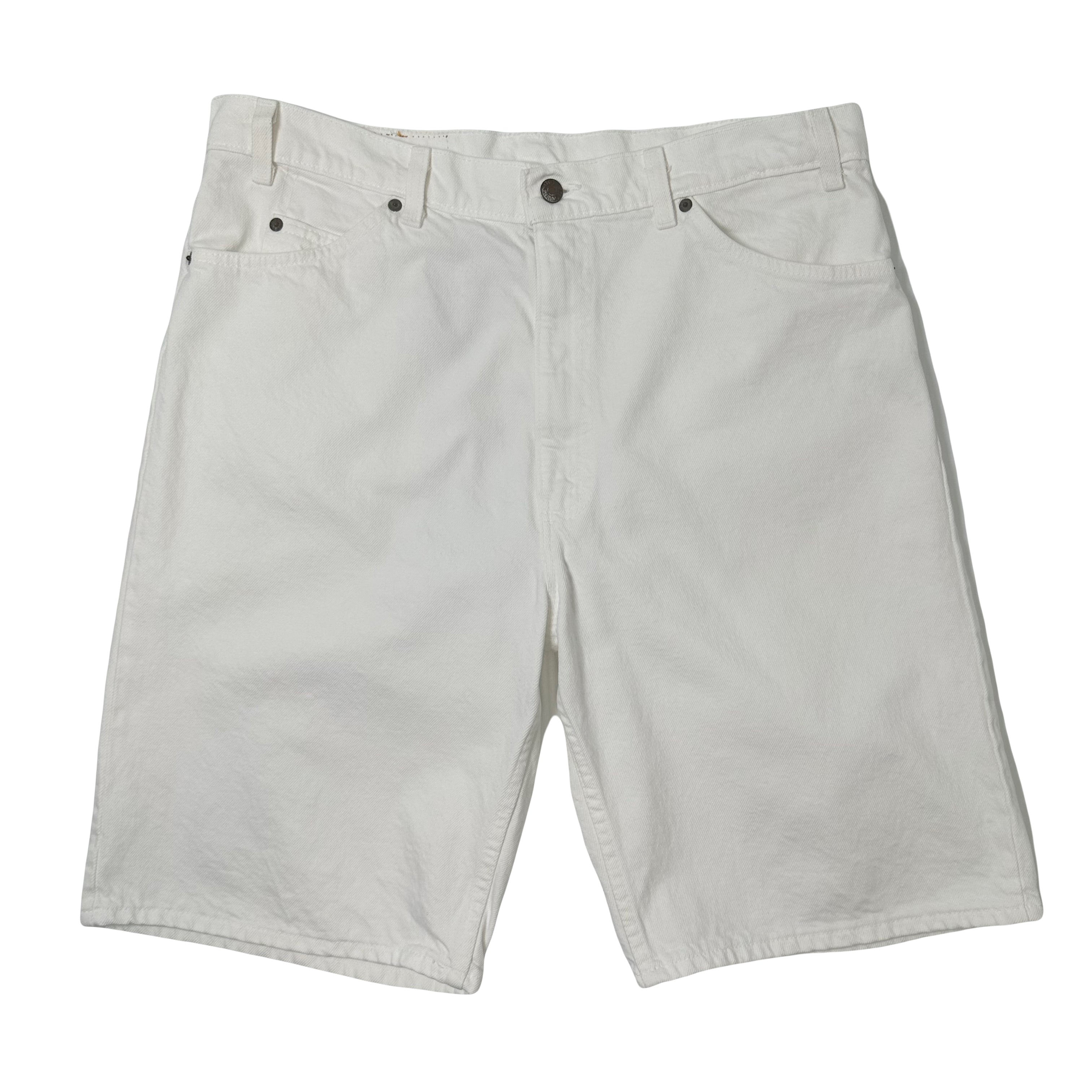 90s Levi's 550 Orange Tab Denim Shorts 38