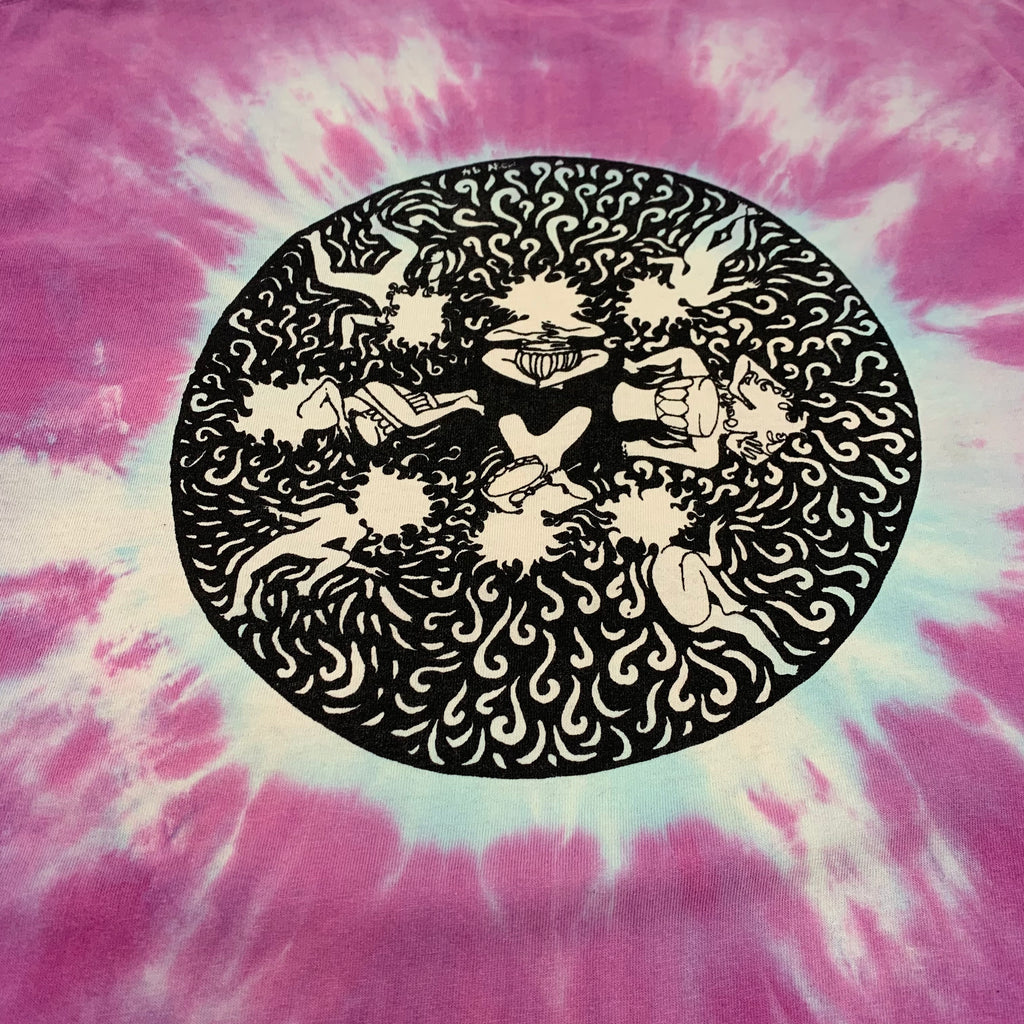 90s Tie Dye Celtic Art Tee XL