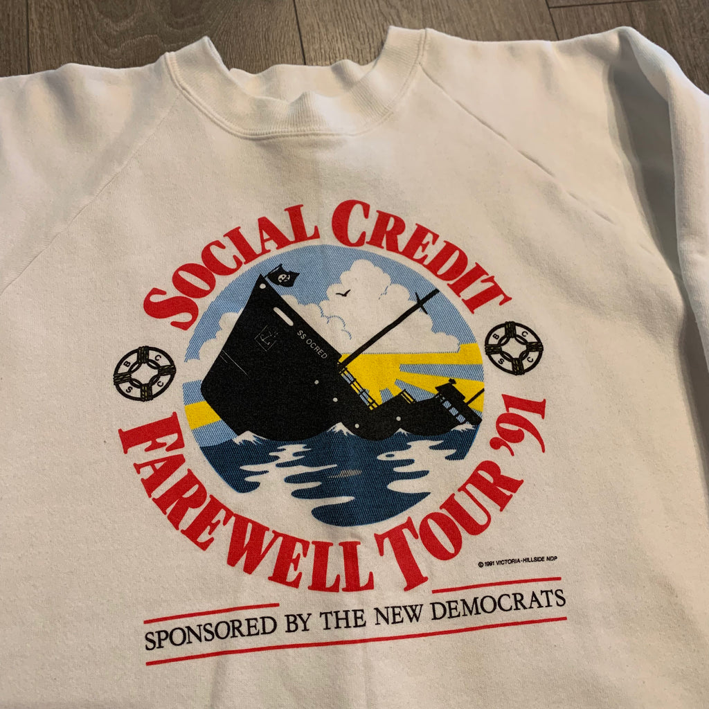 Vintage Social Credit Crewneck XL