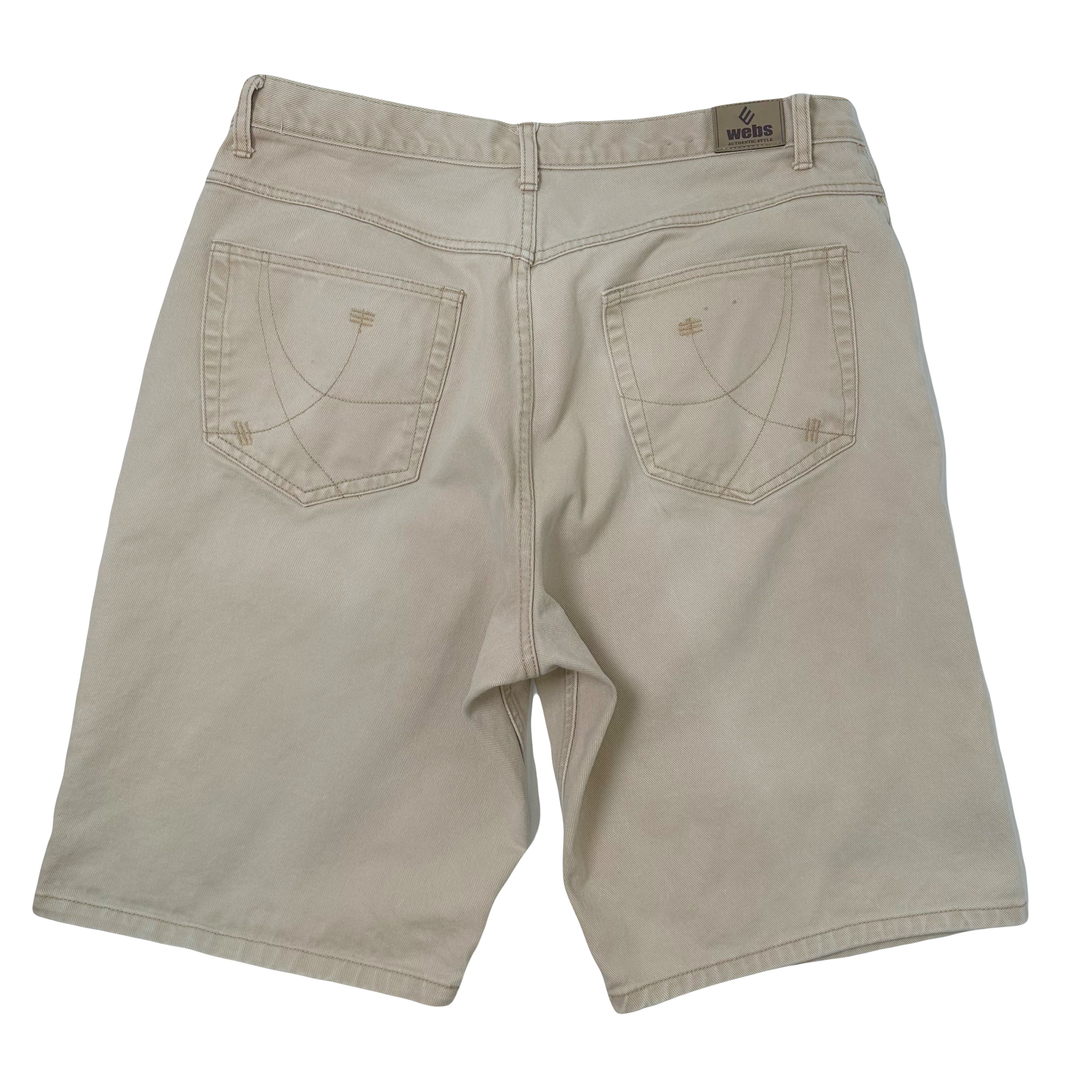 Vintage Webs Relaxed Fit Canvas Shorts 40