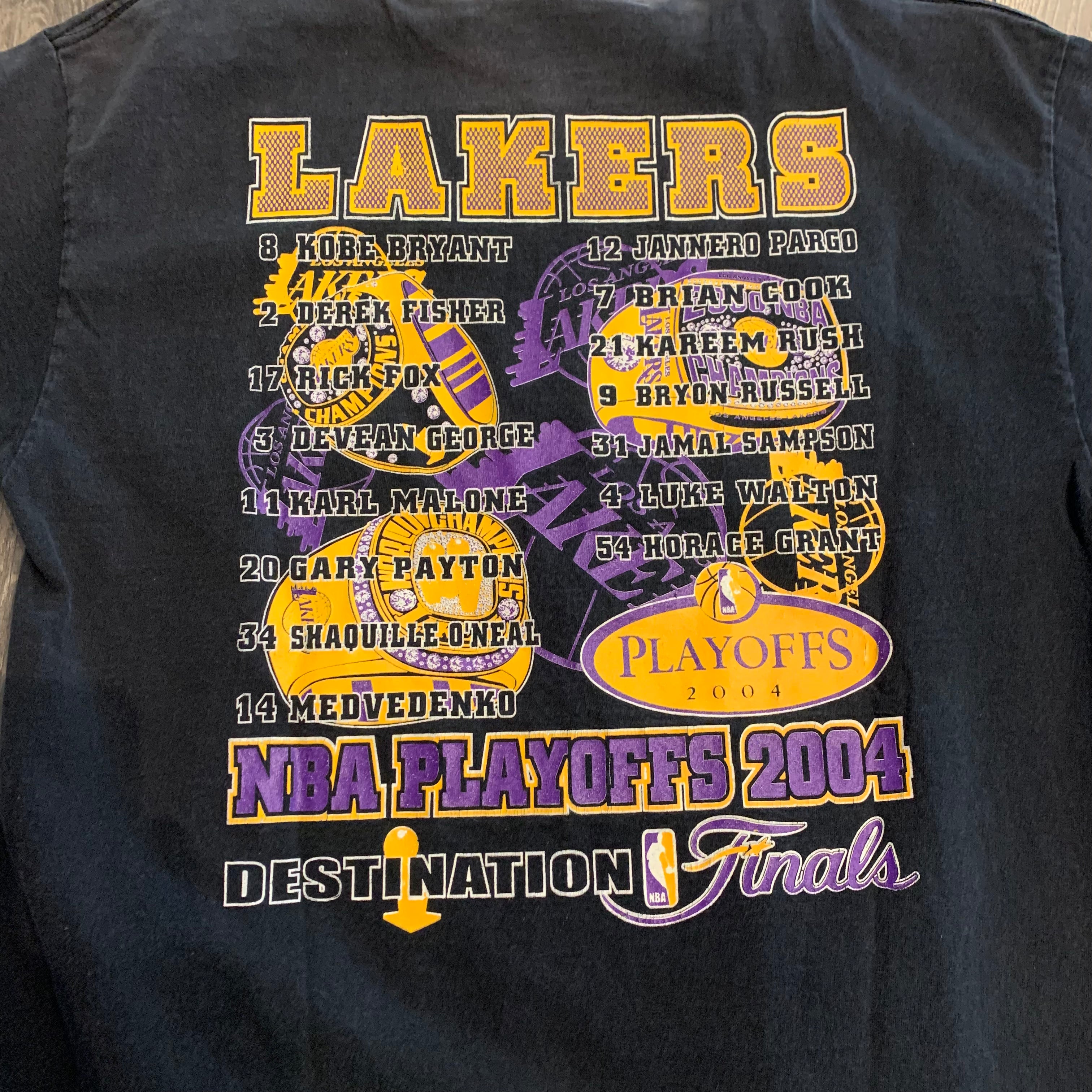 2004 Lakers NBA Playoffs Tee L