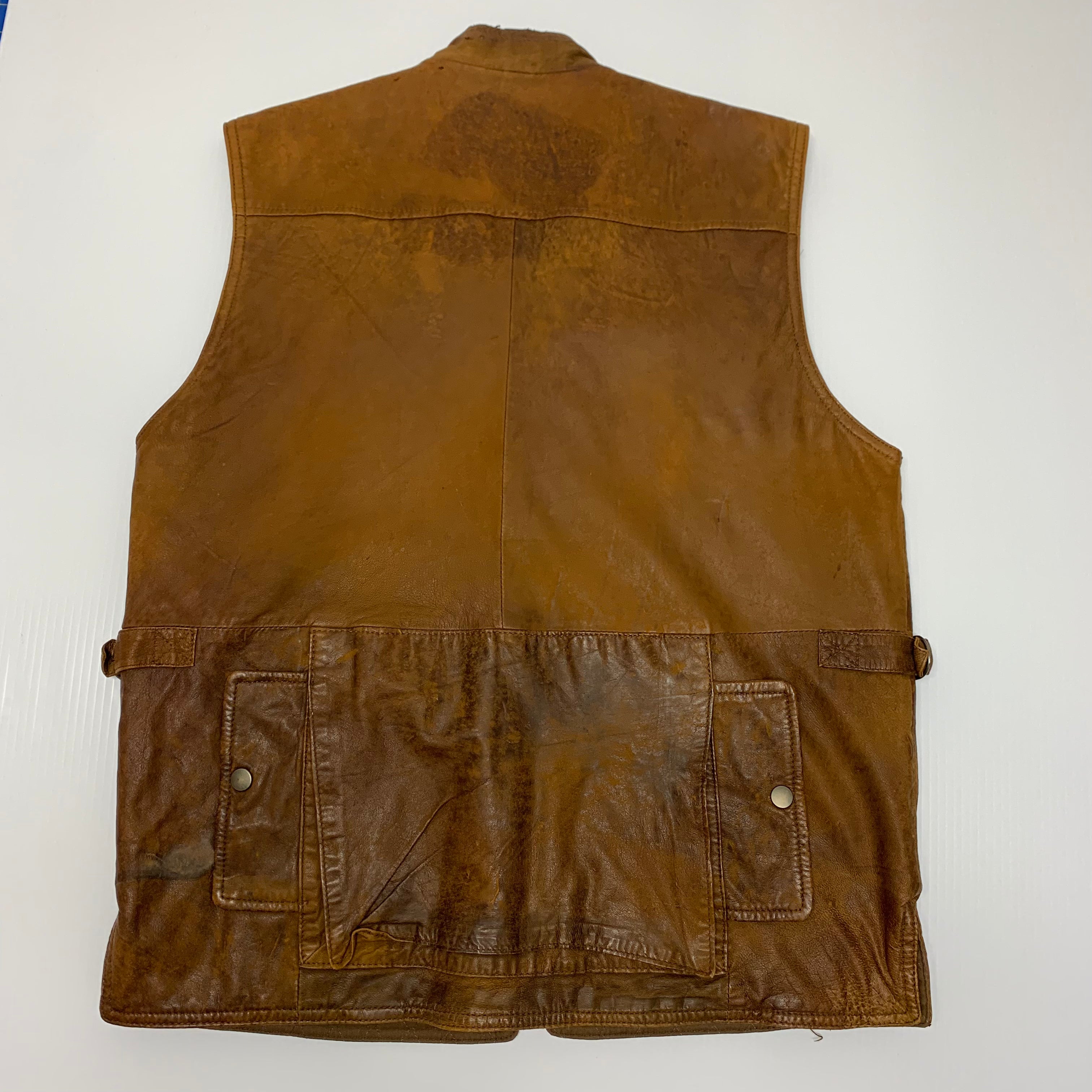 Vintage Banana Republic Leather Vest M