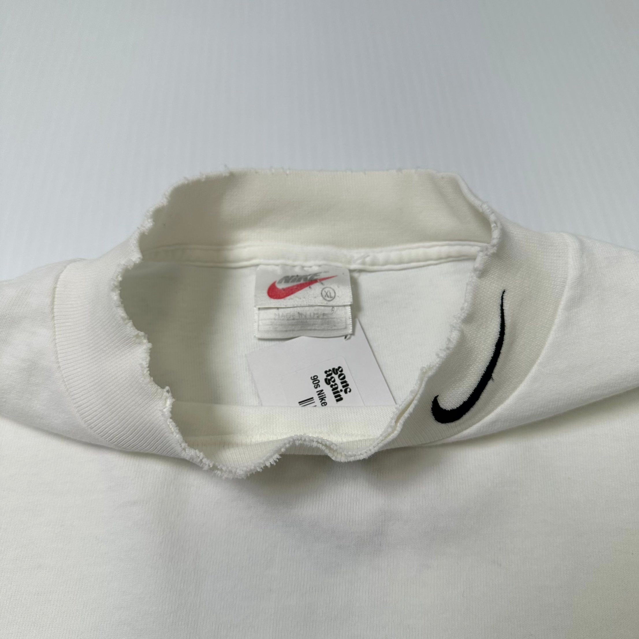 90s Nike Embroidered Logo Long Sleeve Shirt XL