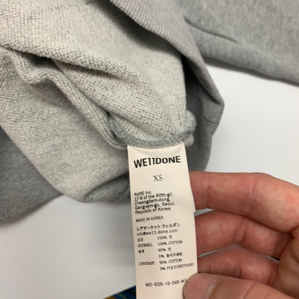 WE11DONE 3M Crewneck XS