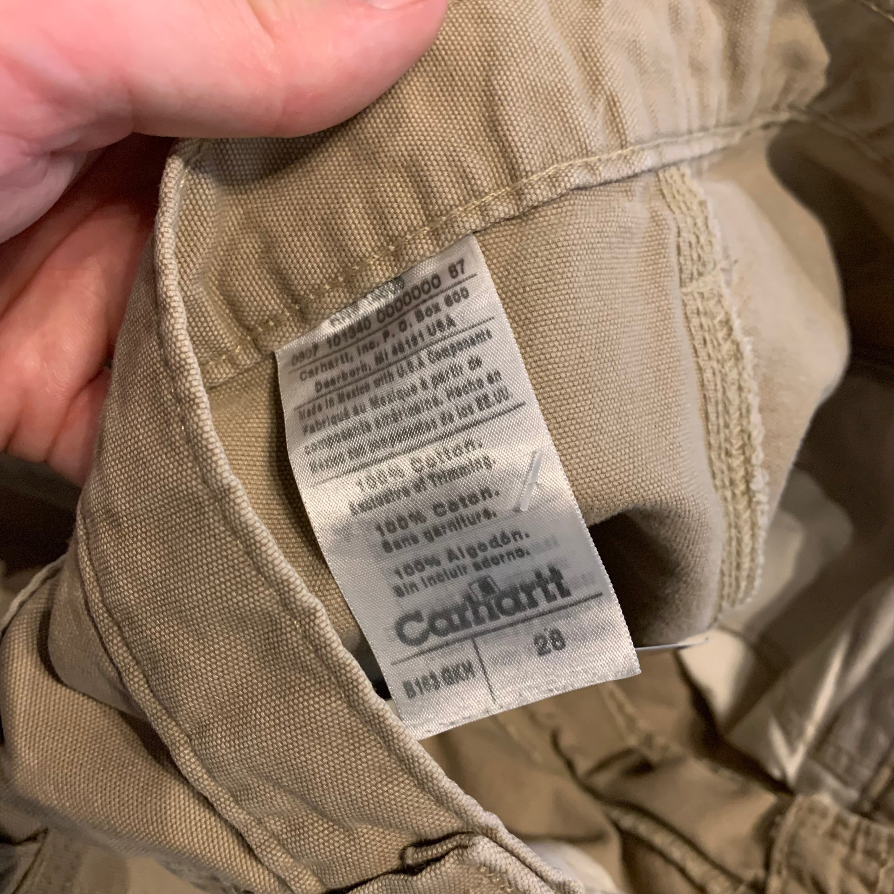 Carhartt Khaki Carpenters 28
