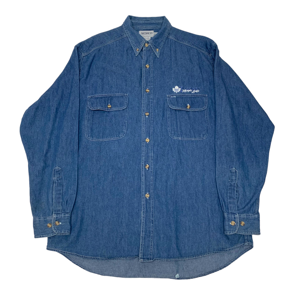 Toronto Maple Leafs Denim Button Down XXL