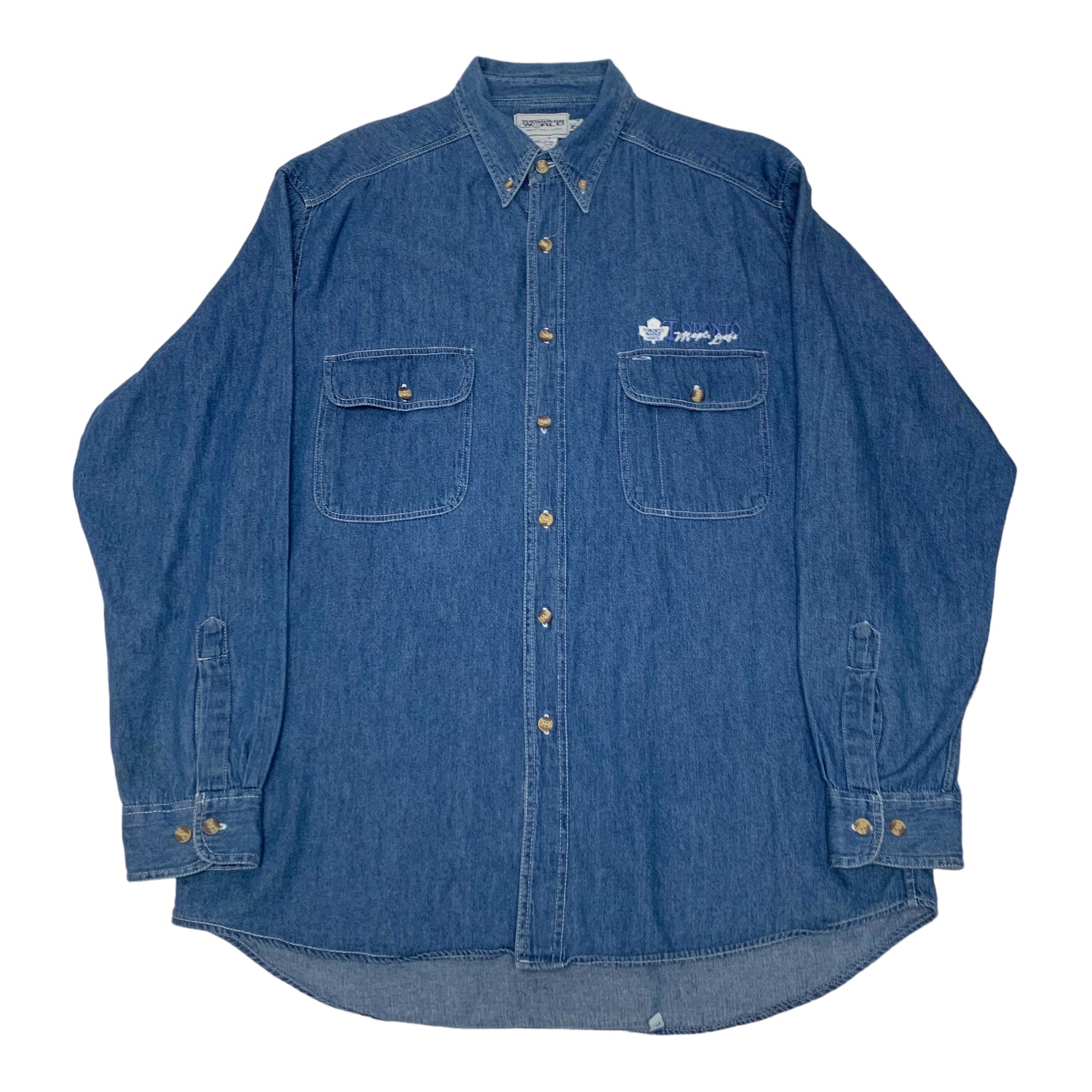 Toronto Maple Leafs Denim Button Down XXL