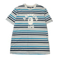 A Bathing Ape Striped Logo Tee L