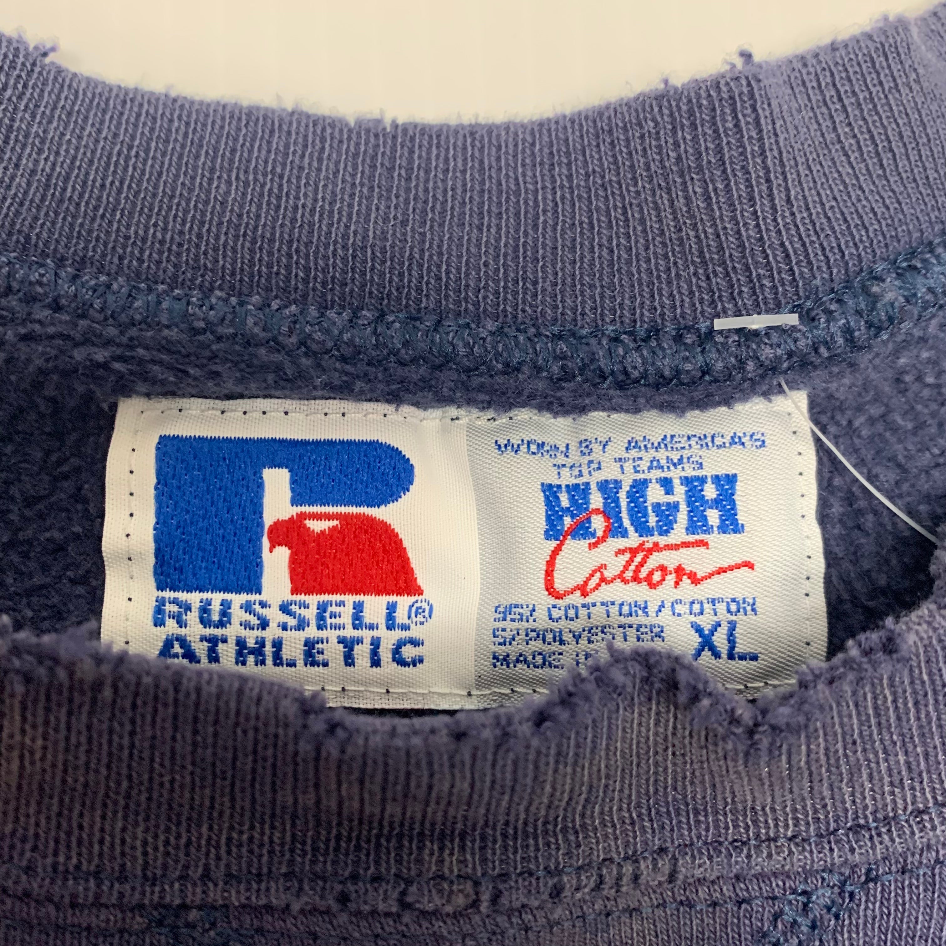 90s Russell Athletic Spellout Crewneck XL