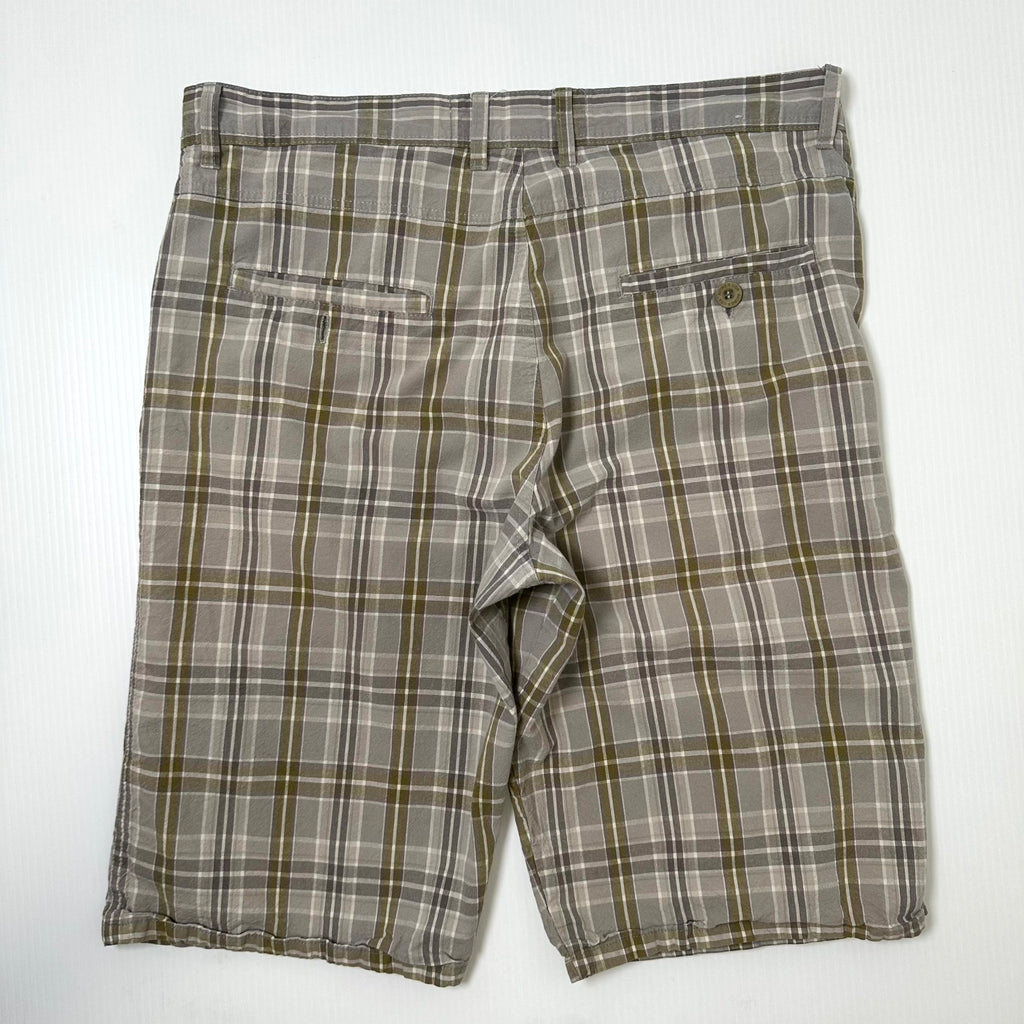Y2K Avirex Plaid Bermuda Shorts 36