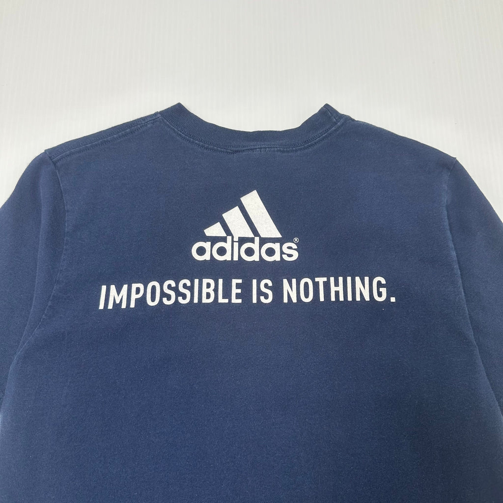 Vintage Adidas Soccer Impossible Is Nothing Tee L