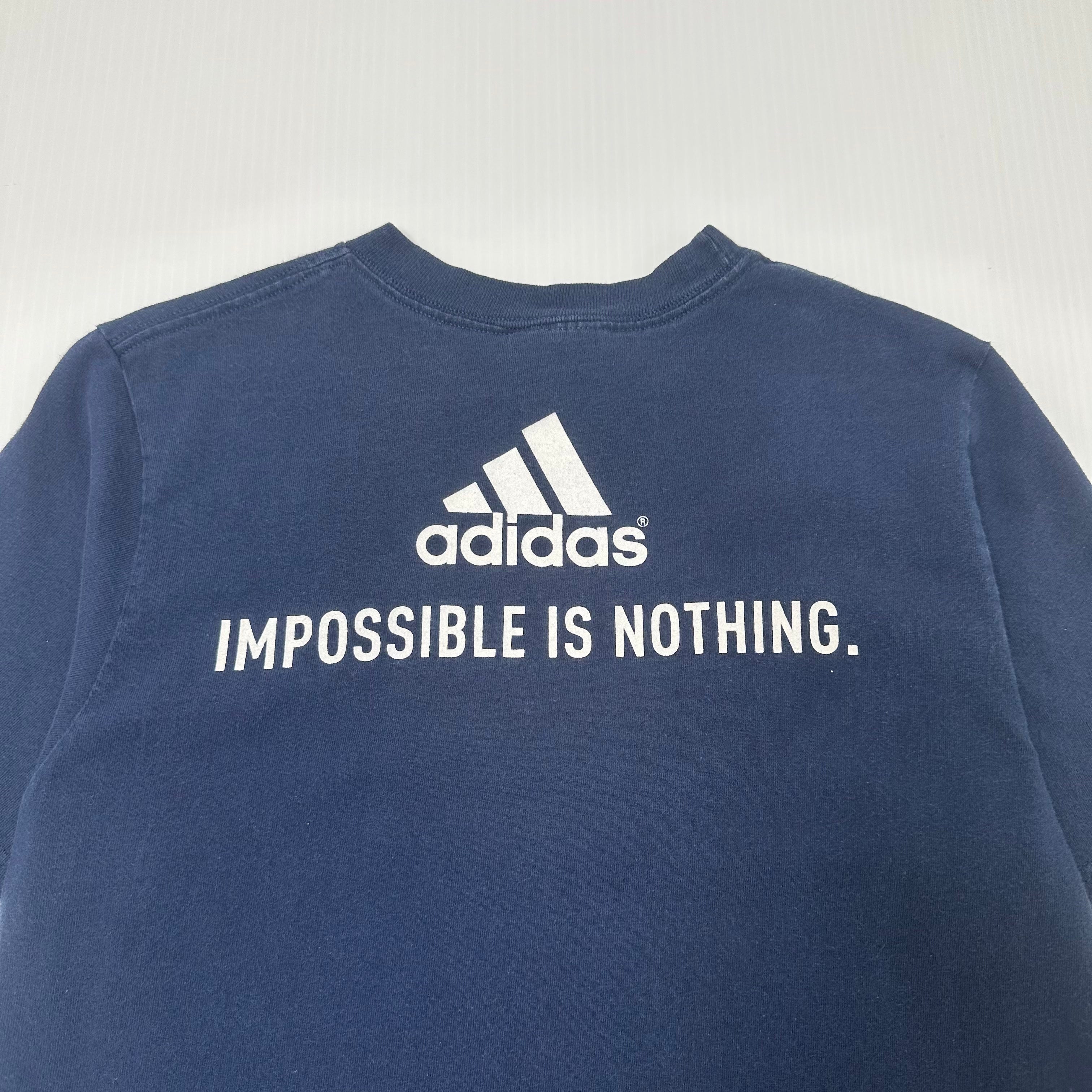 Vintage Adidas Soccer Impossible Is Nothing Tee L