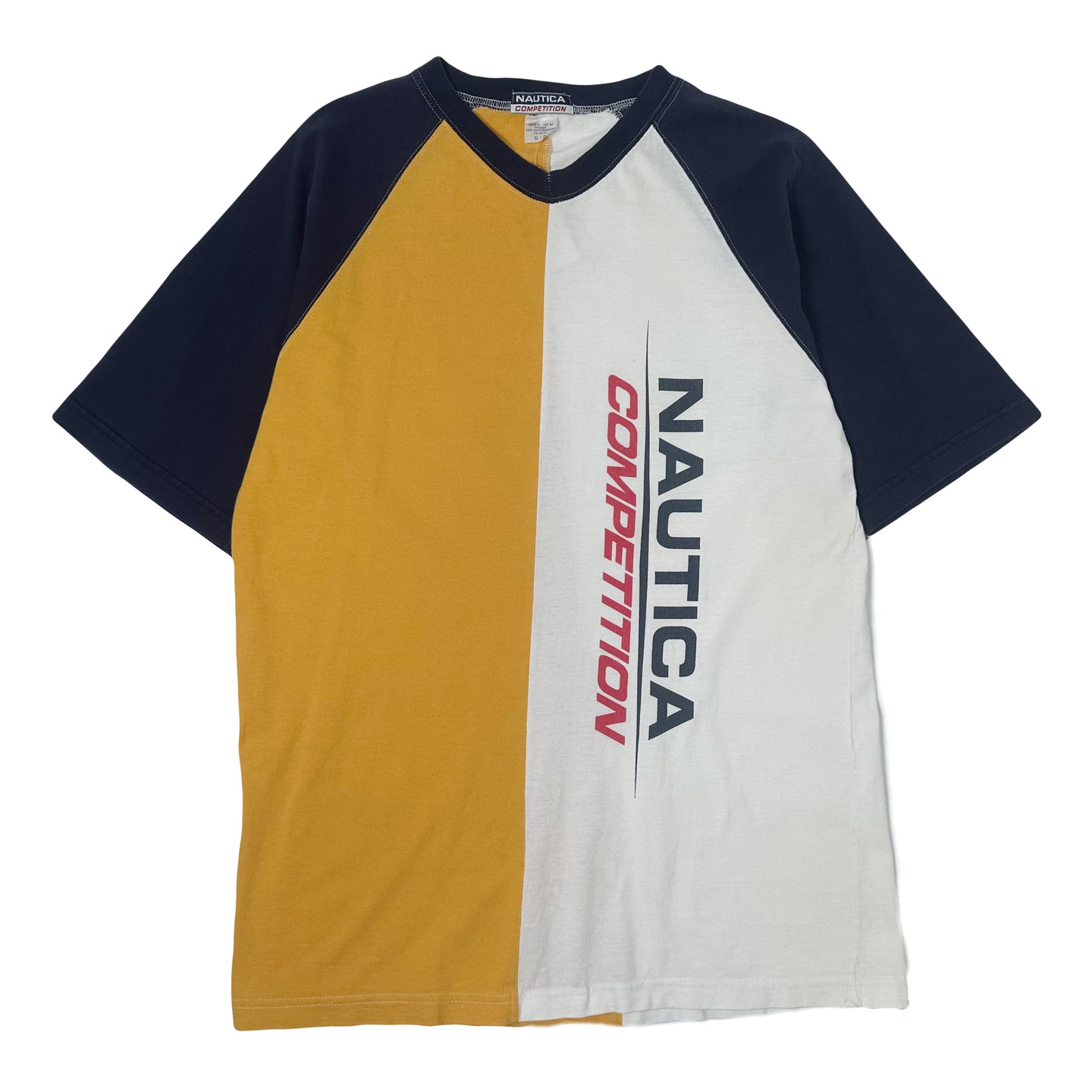 90s Nautica Competition Colorblock Tee S