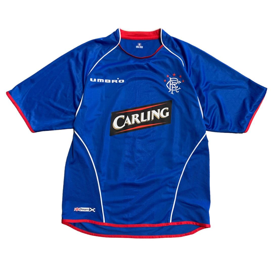 2005-06 Umbro Rangers home jersey M
