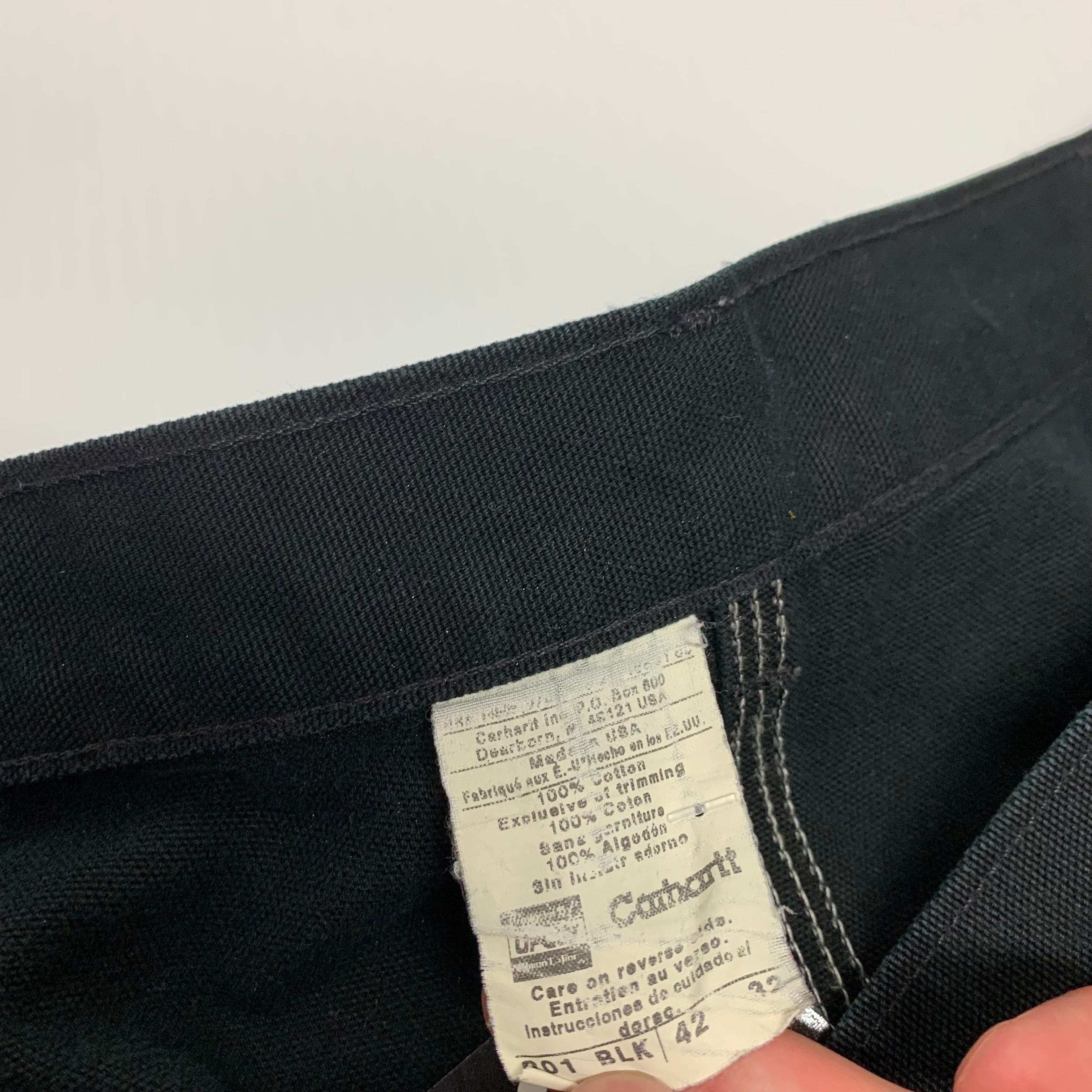 Black Vintage Carhartt Double Knees 40