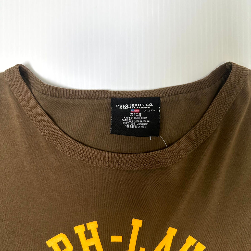 Vintage Polo Jeans Co Ralph Lauren Camo Sleeve Long Sleeve XL