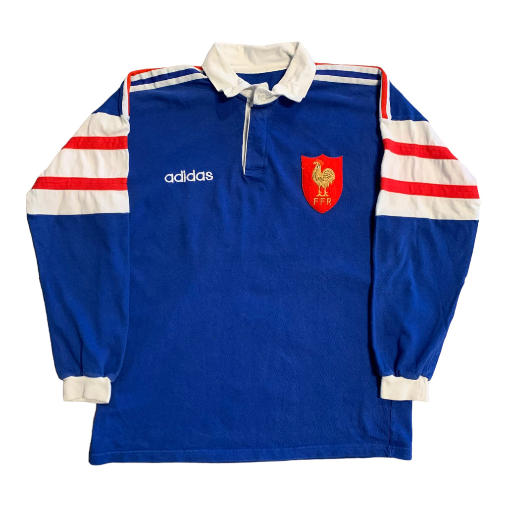 Vintage Adidas France Rugby jersey L