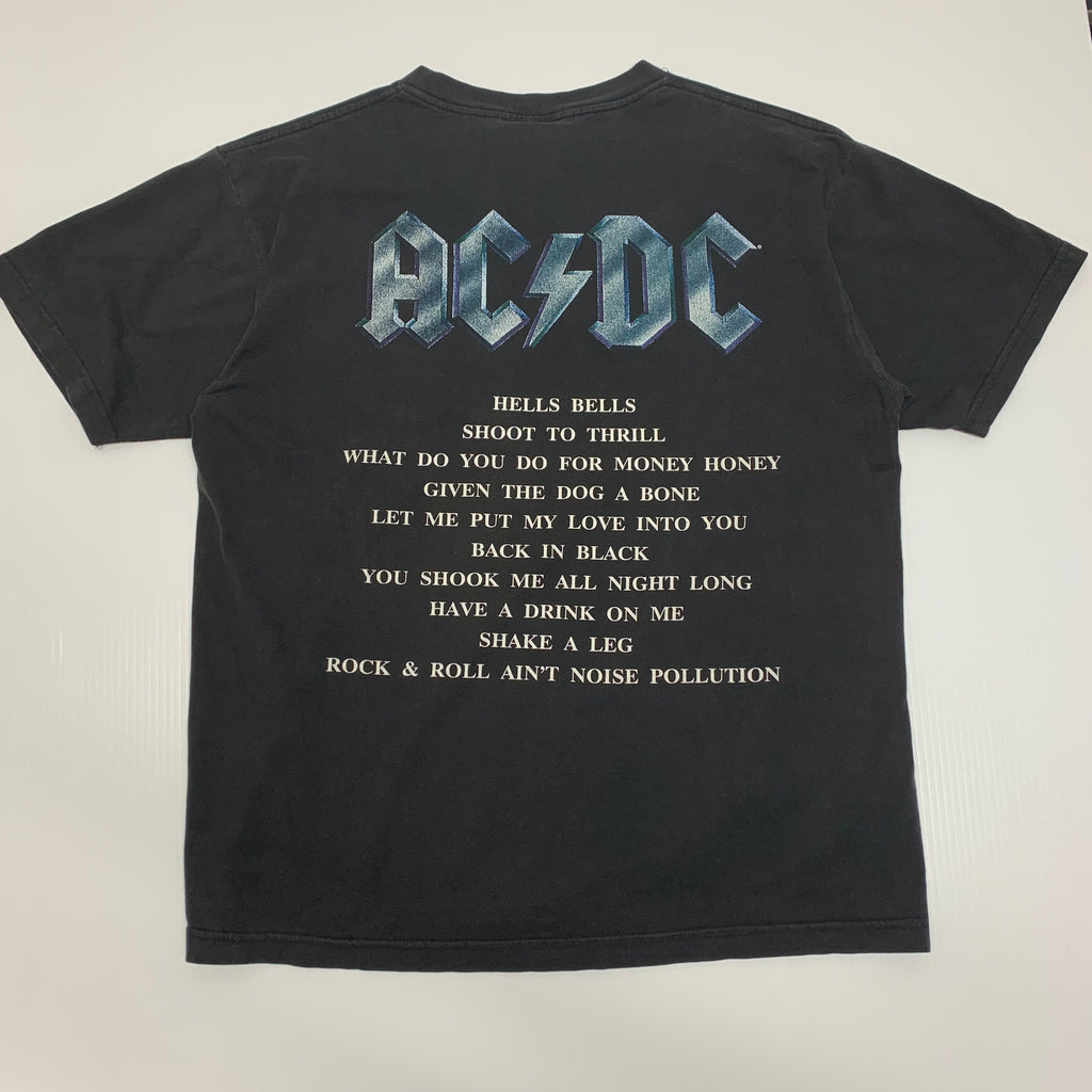 2001 AC/DC Back In Black Tee L
