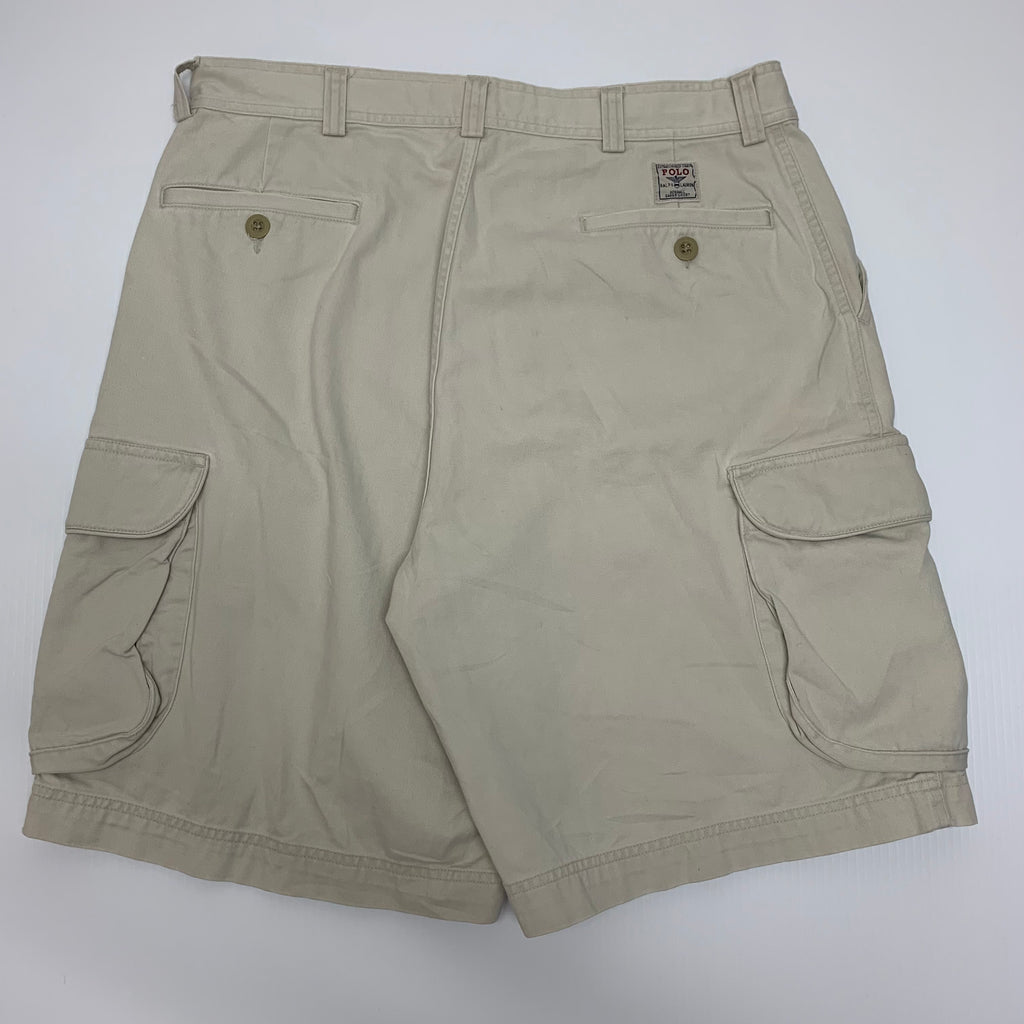 Polo Cream Cargo Shorts 34