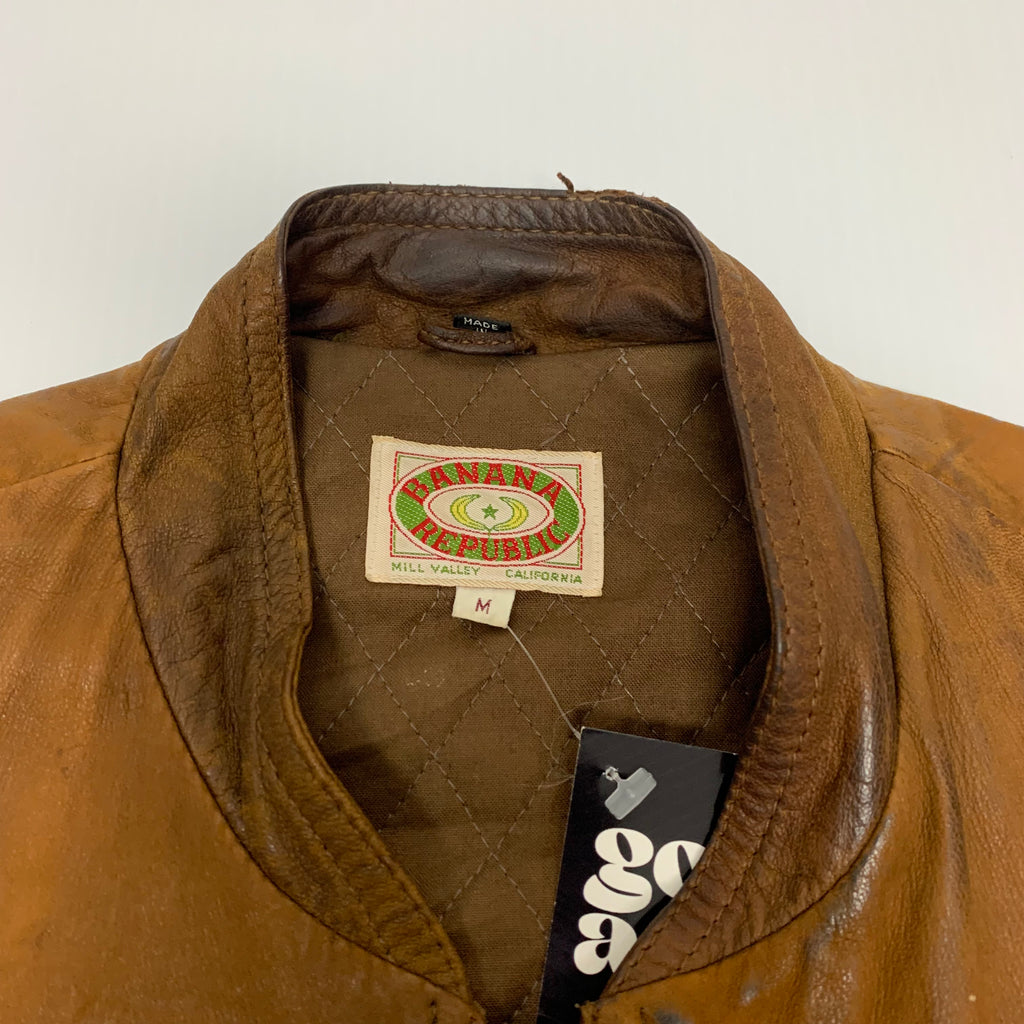 Vintage Banana Republic Leather Vest M