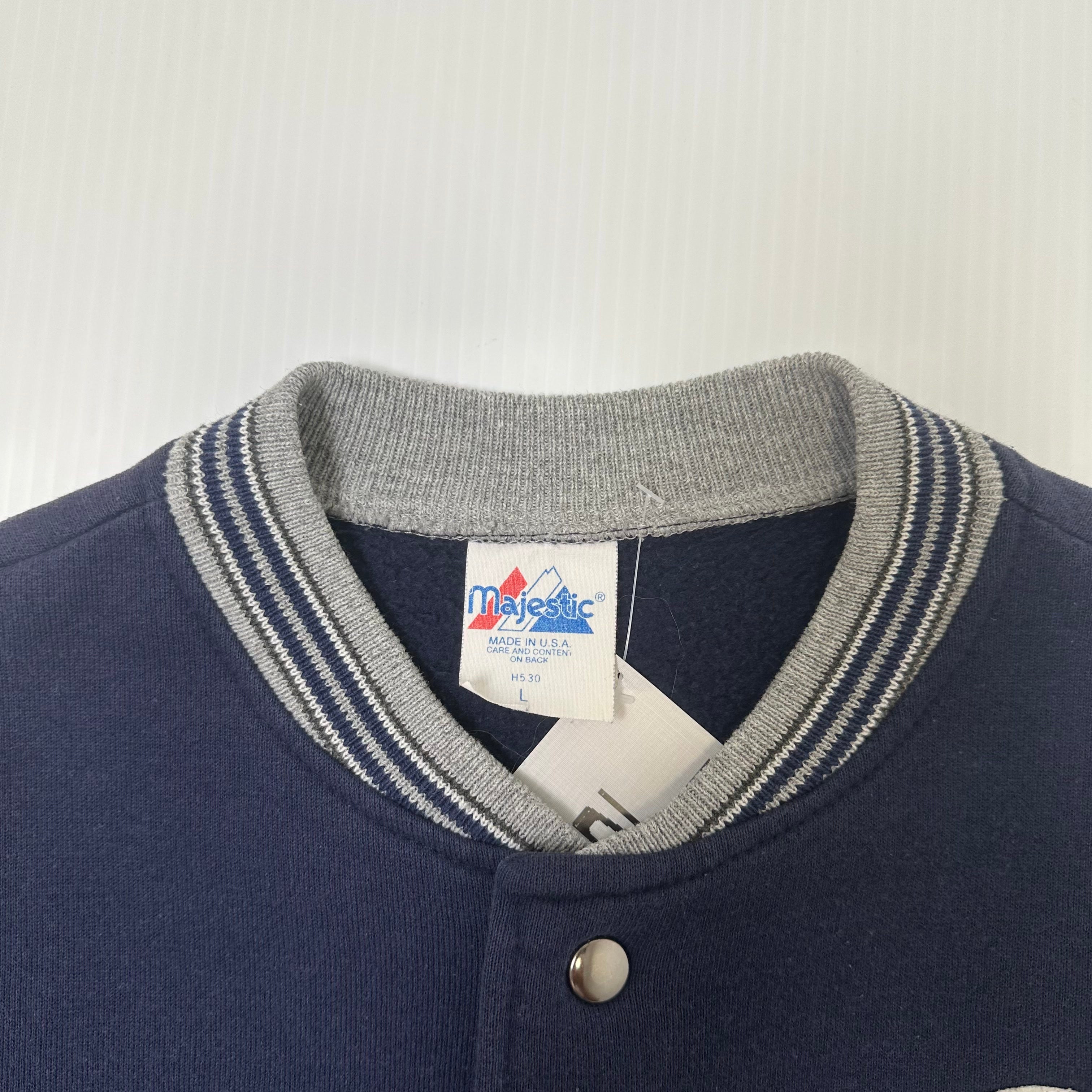 90s Majestic Seattle Mariners MLB Team Varsity Jacket L