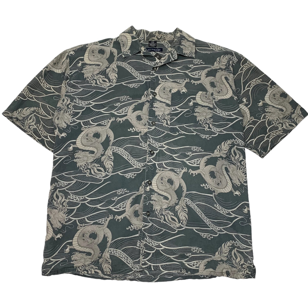 Hotsand Dragon pattern button up L