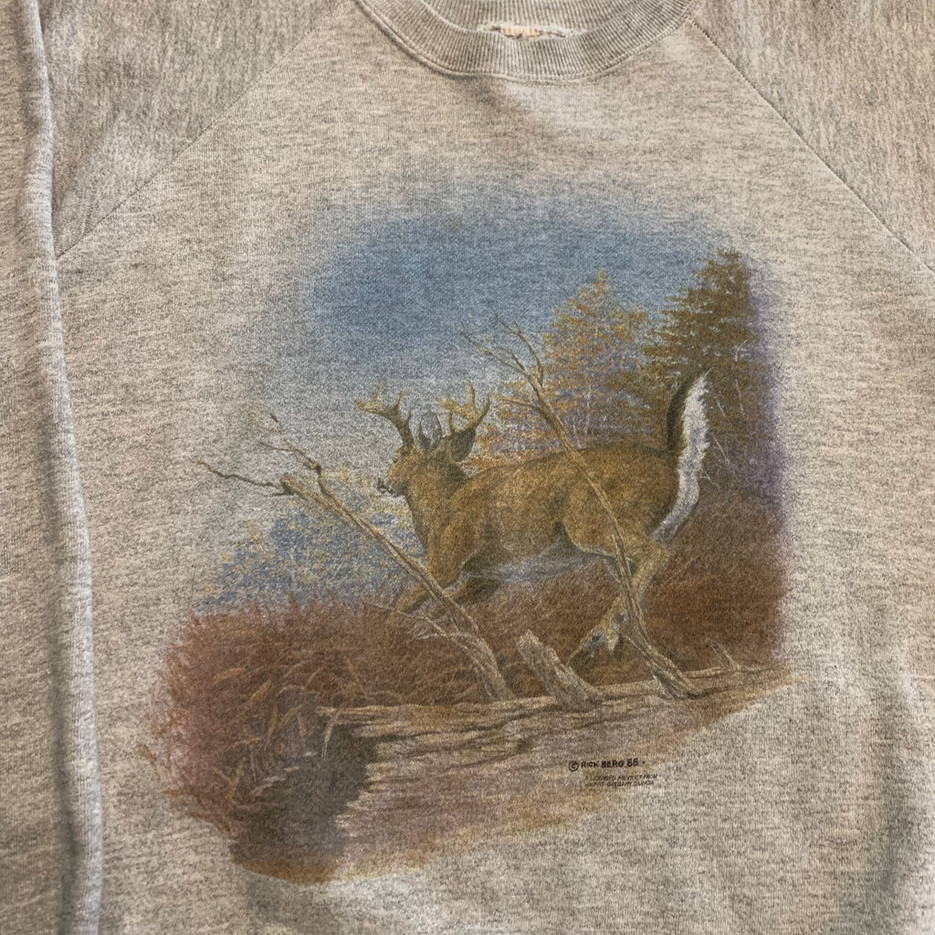 Vintage Rick Bare Deer Crewneck XL