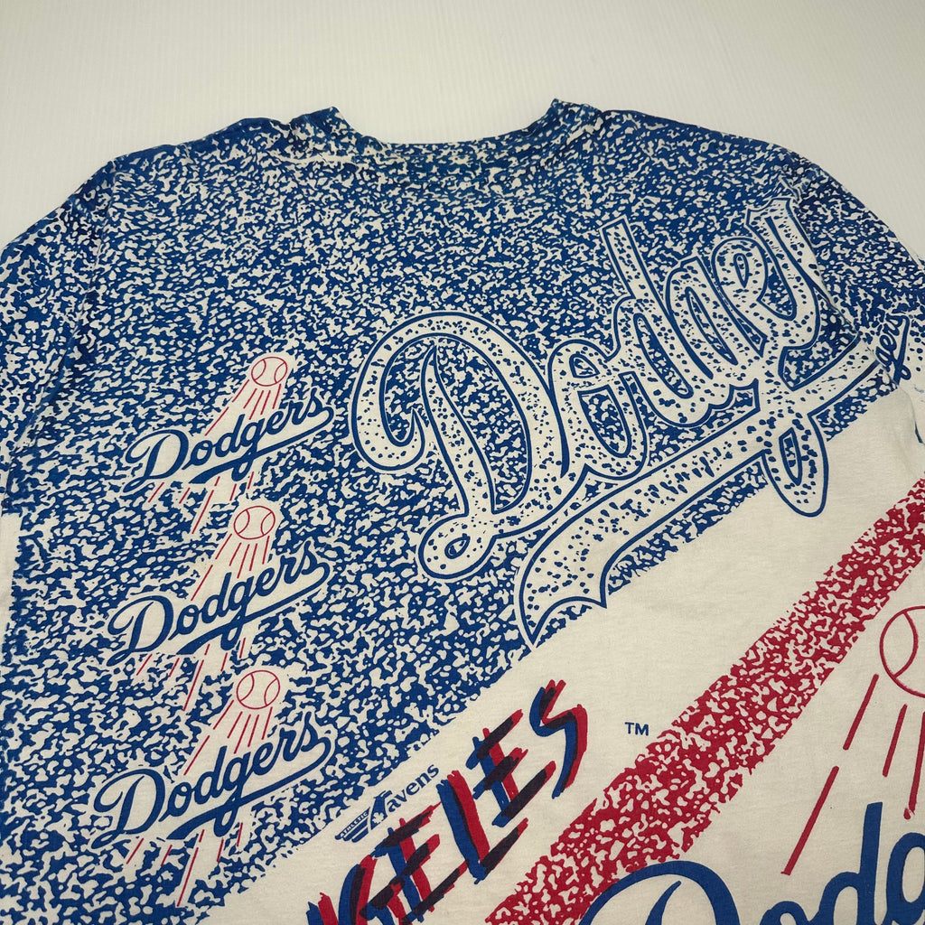 90s Ravens Athletic Los Angeles Dodgers MLB All Over Print Tee XL