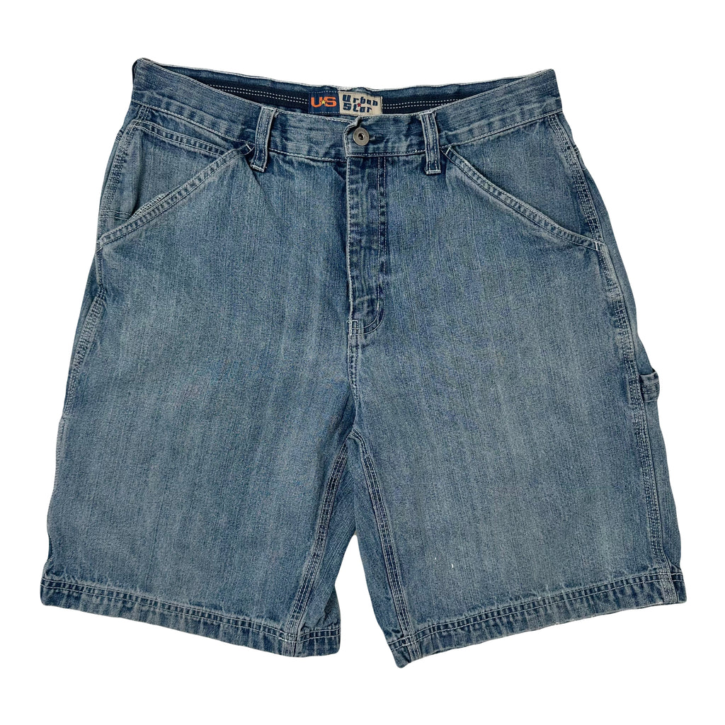 Y2K Urban Star Denim Work Shorts 34