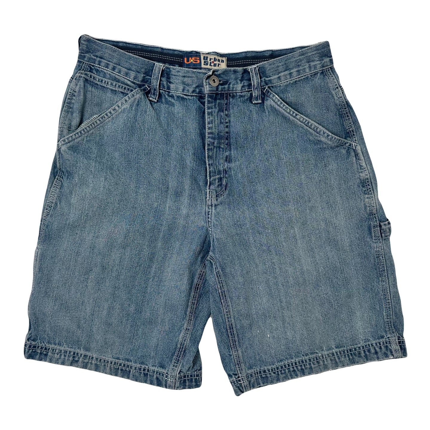 Y2K Urban Star Denim Work Shorts 34