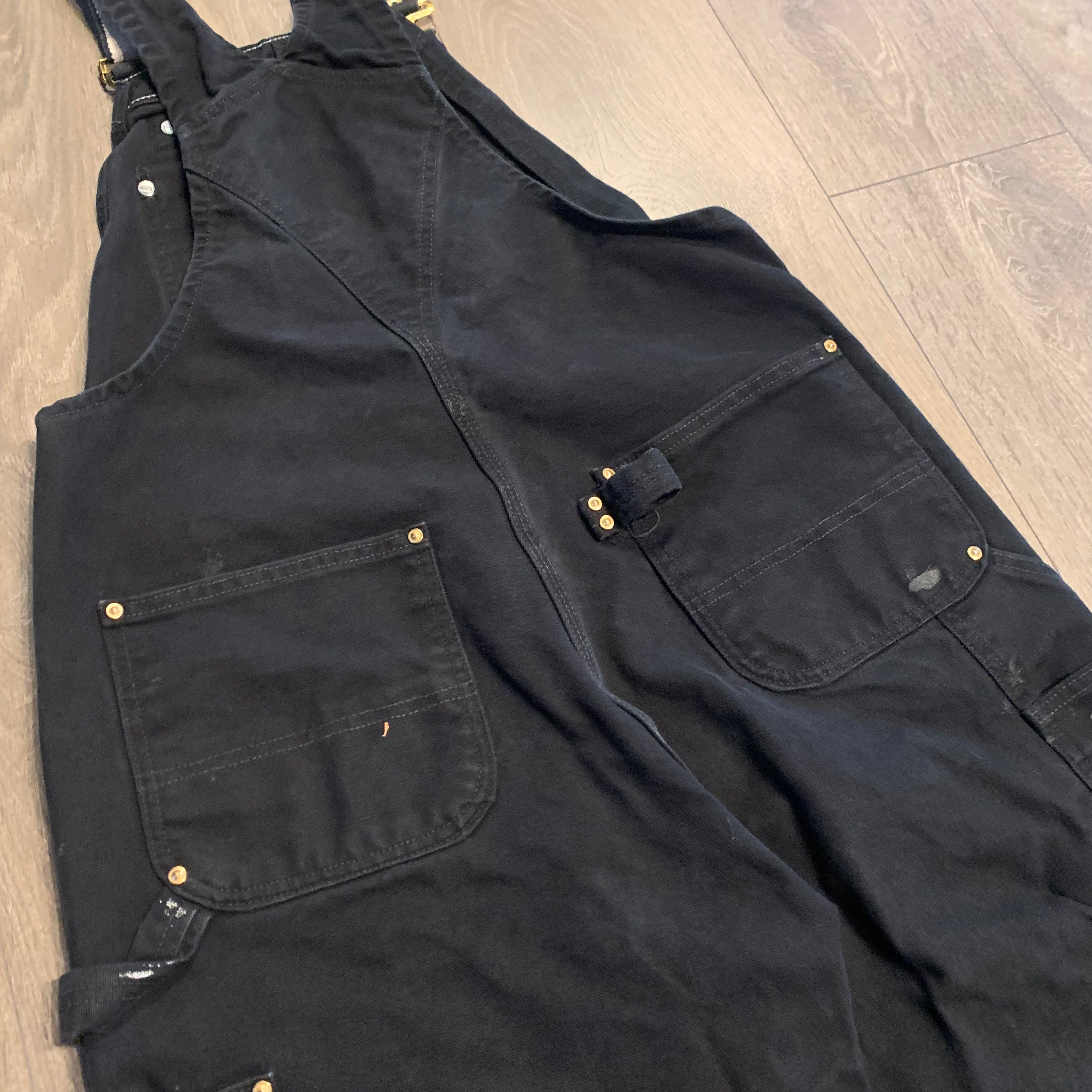 Carhartt Black Overalls 36