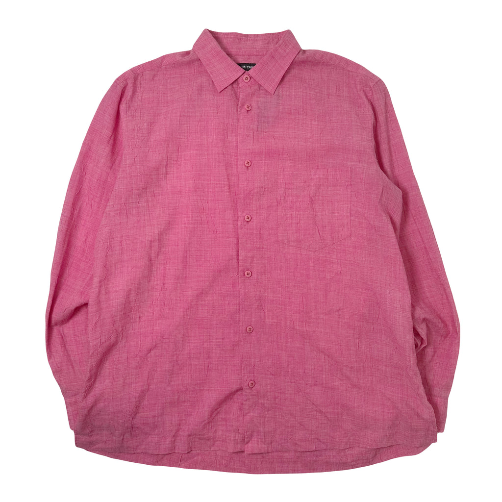 Issey Miyake Crinkled Button Up Shirt L