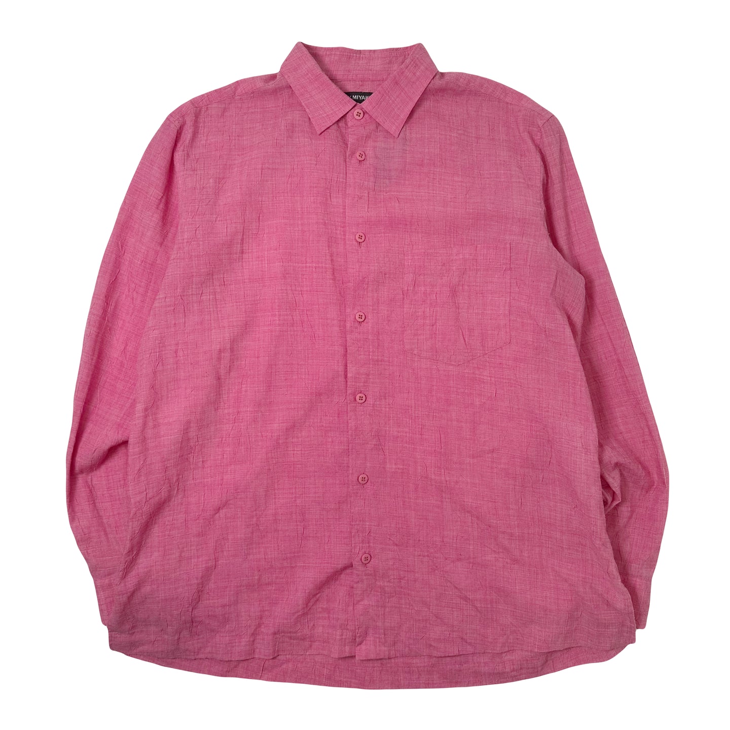 Issey Miyake Crinkled Button Up Shirt L