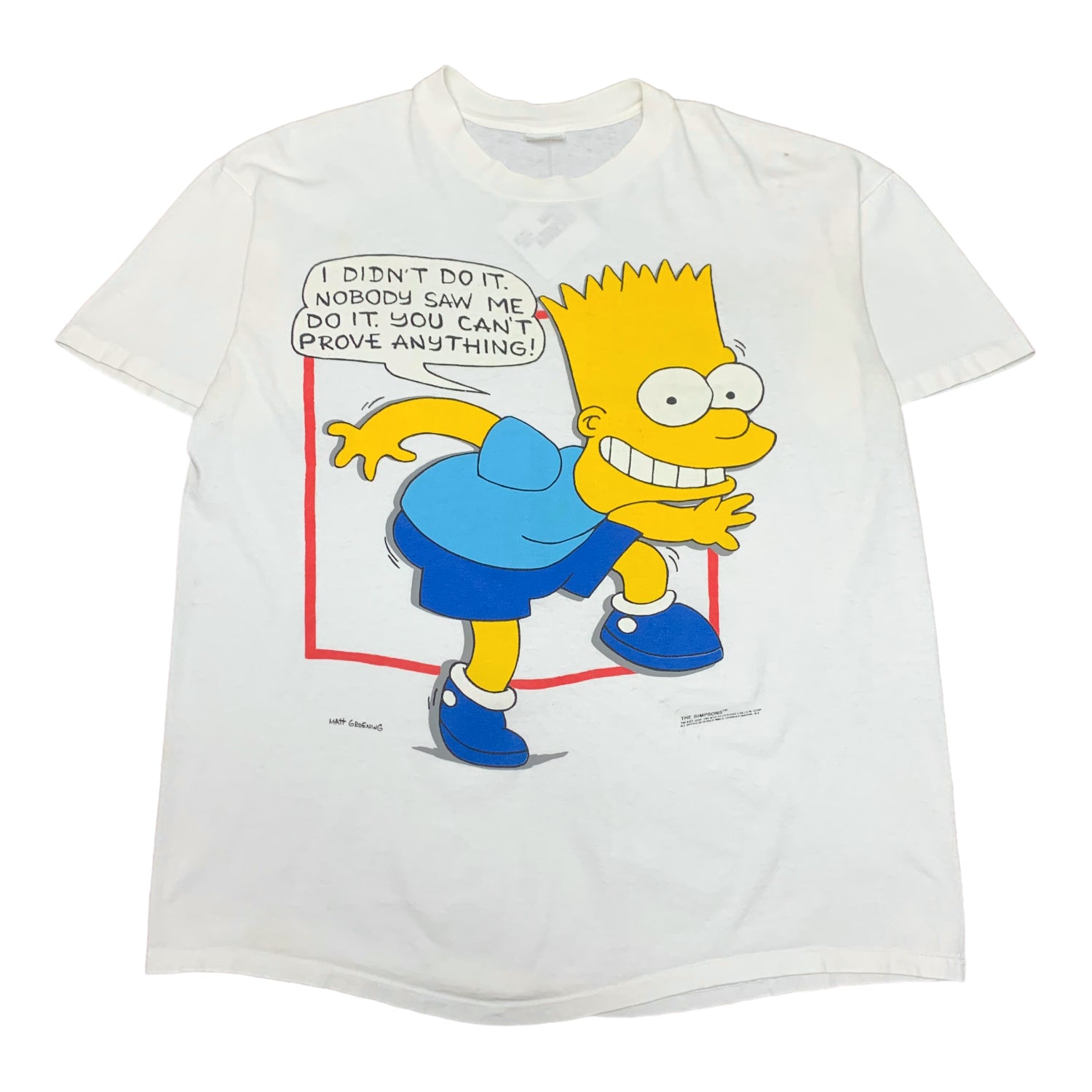 1990 The Simpsons Bart Tee XL